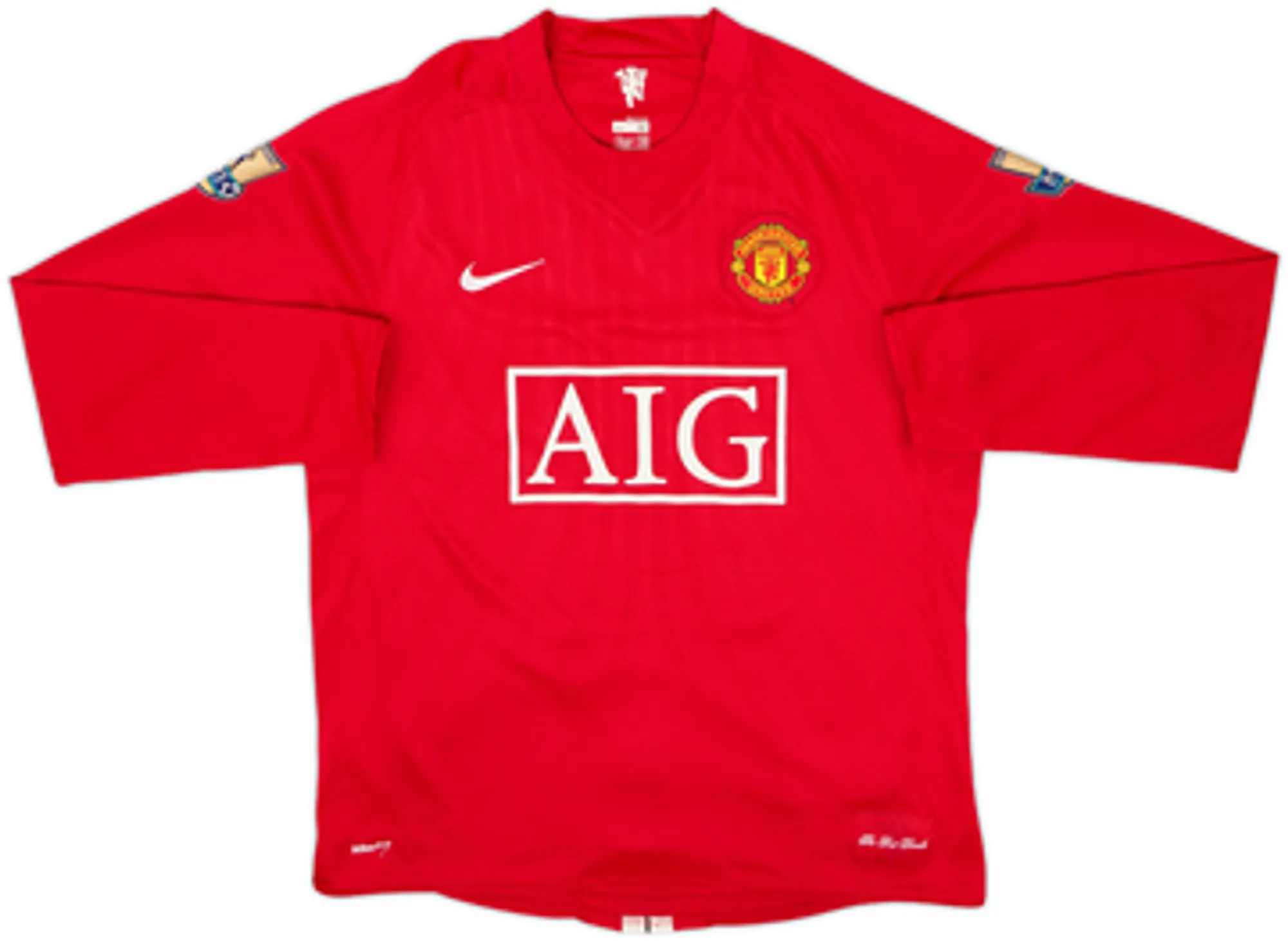 2007-09 Manchester United Home L/S Shirt Rooney #10 - 8/10 - (M)
