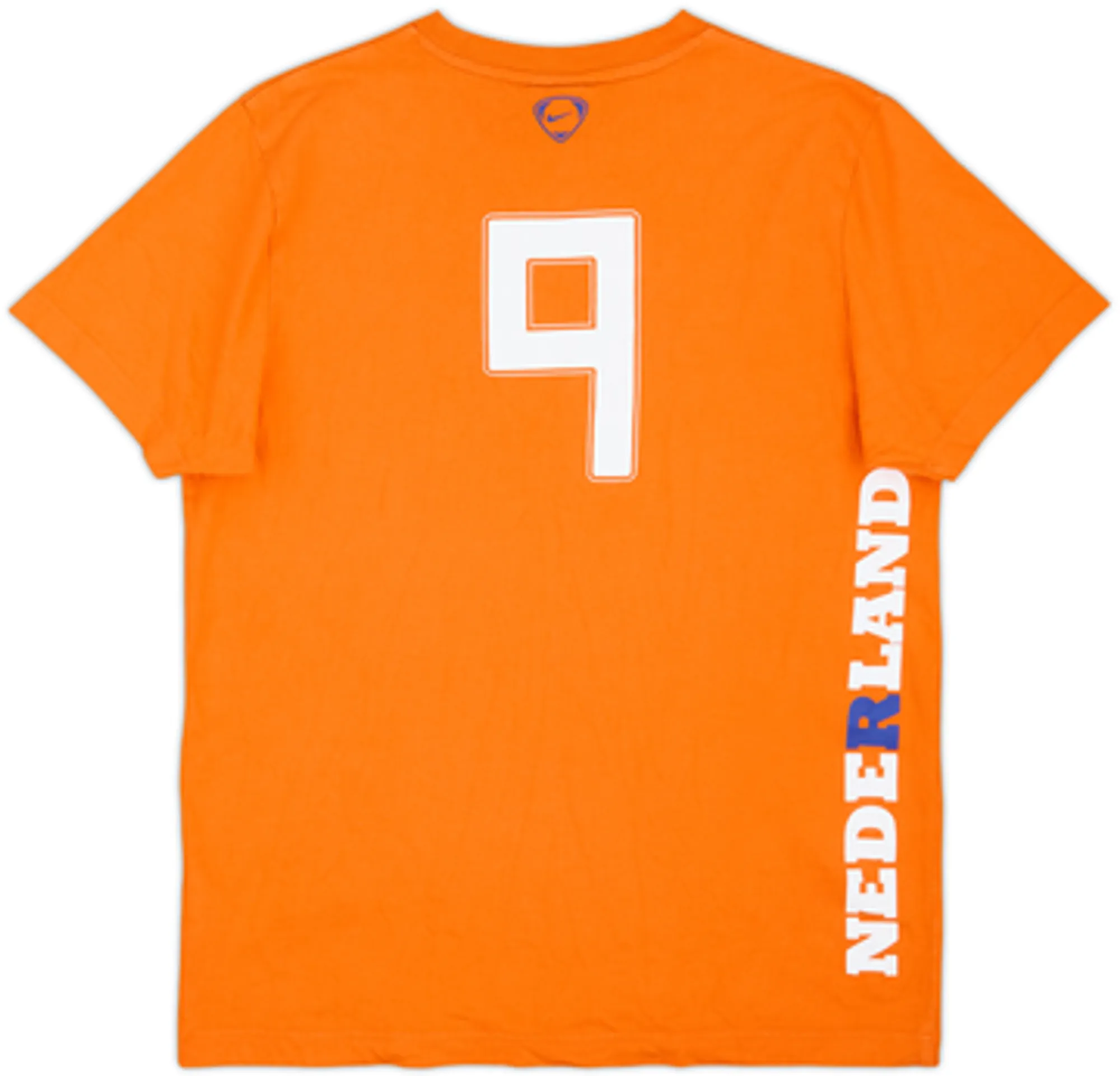 2008-09 Netherlands Nike Graphic Tee Ruud van Nistelrooy #9 - 6/10 - (M)