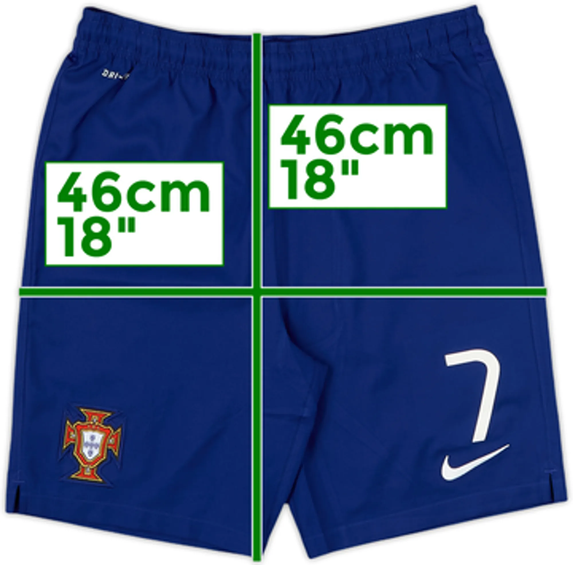2014-15 Portugal Away Shorts #7 (Ronaldo) - 8/10 - (L.Boys)