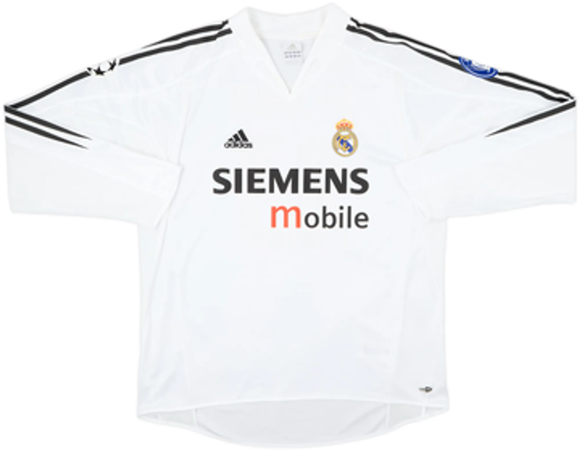 2004-05 Real Madrid Home L/S Shirt Beckham #23 - 6/10 - (L)