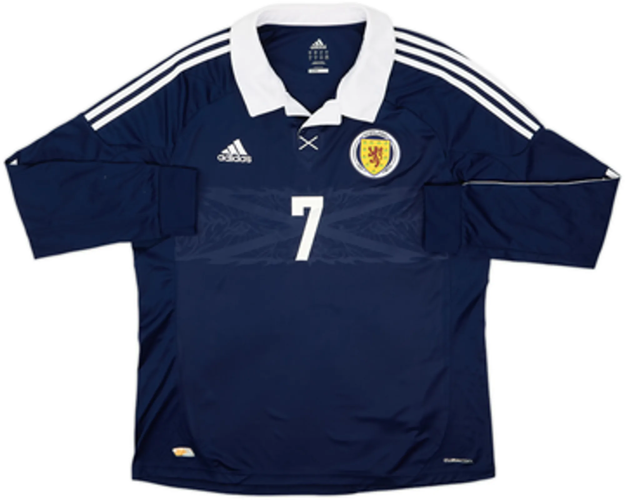 2011-13 Scotland Home L/S Shirt Fletcher #7 - 8/10 - (XL)