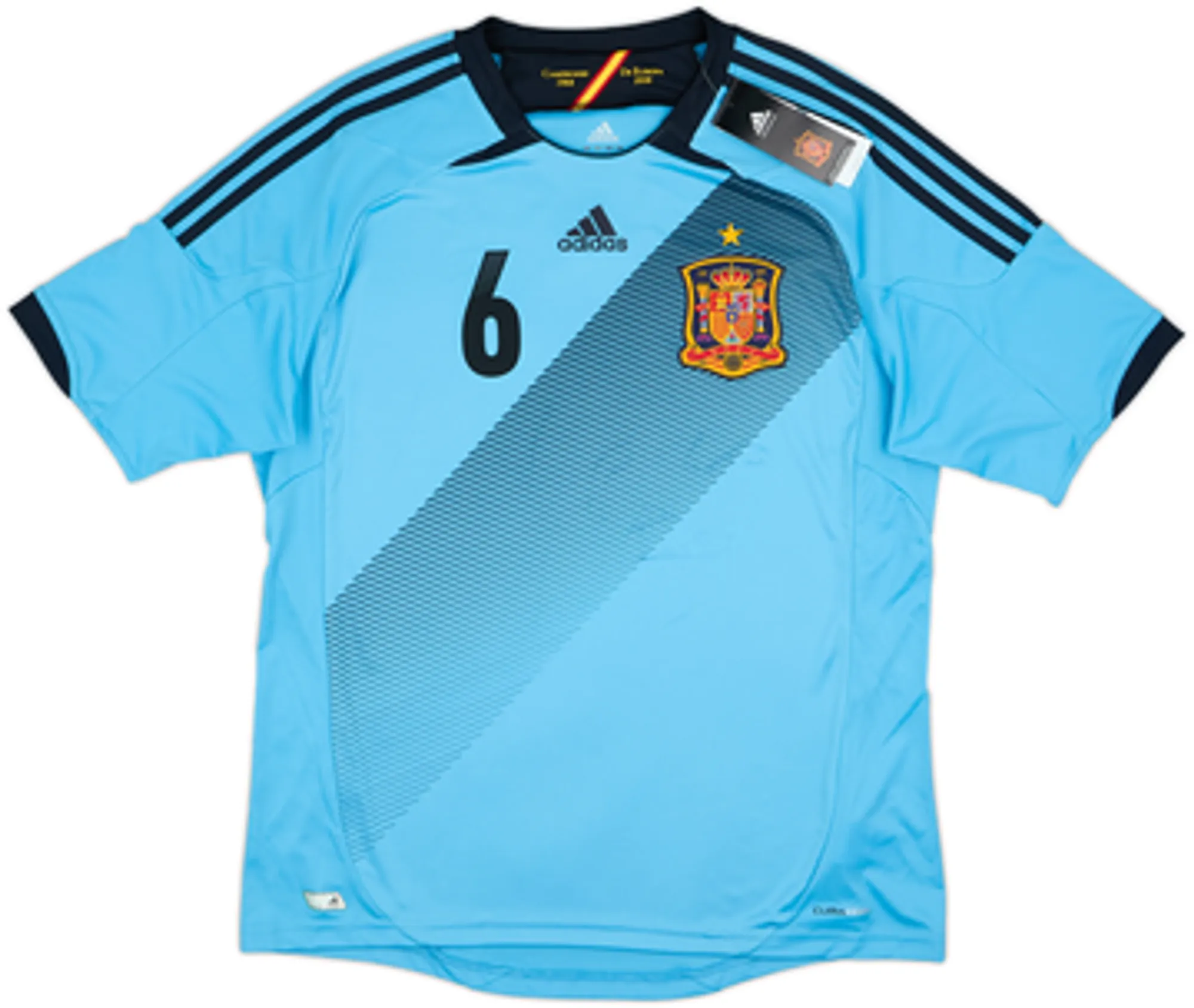 2012-14 Spain Away Shirt A.Iniesta #6 (L)