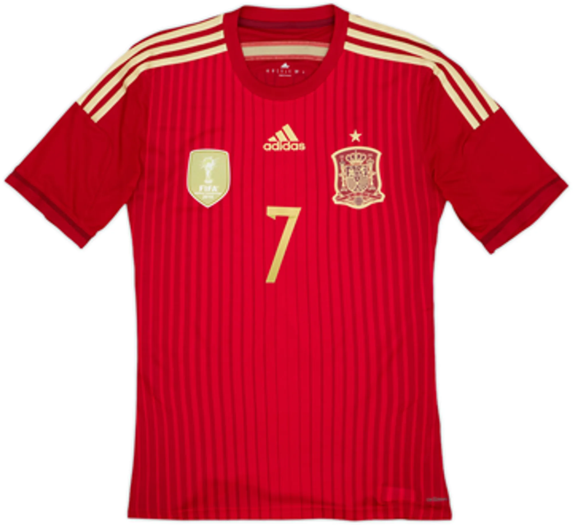 2013-15 Spain Authentic Home Shirt David Villa #7 - 10/10 - (S)