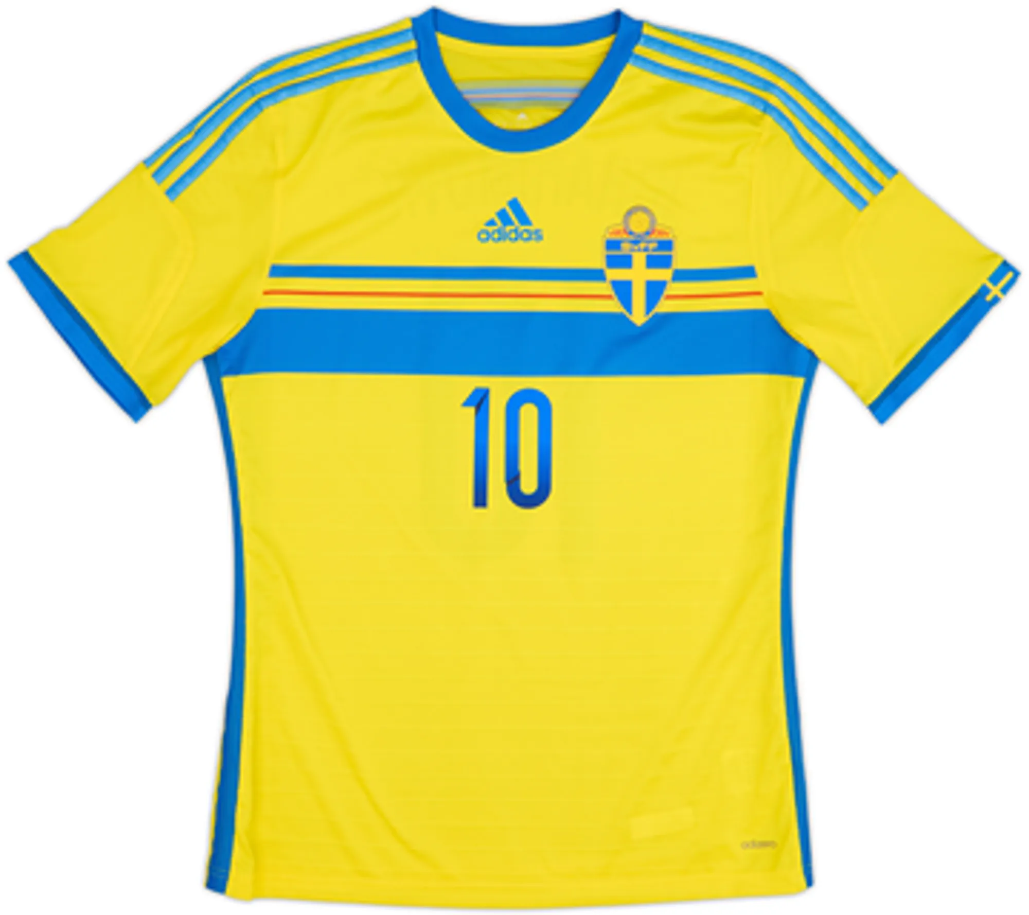 2014-15 Sweden Player Issue Home Shirt Ibrahimovic #10 - 8/10 - (L)