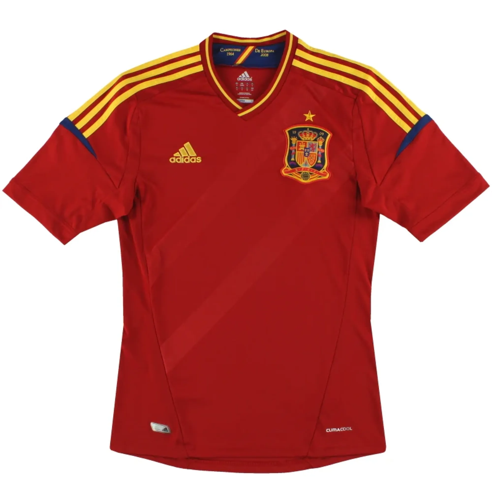 2011-12 Spain adidas Home Shirt *Mint* L - Spain / Mint 