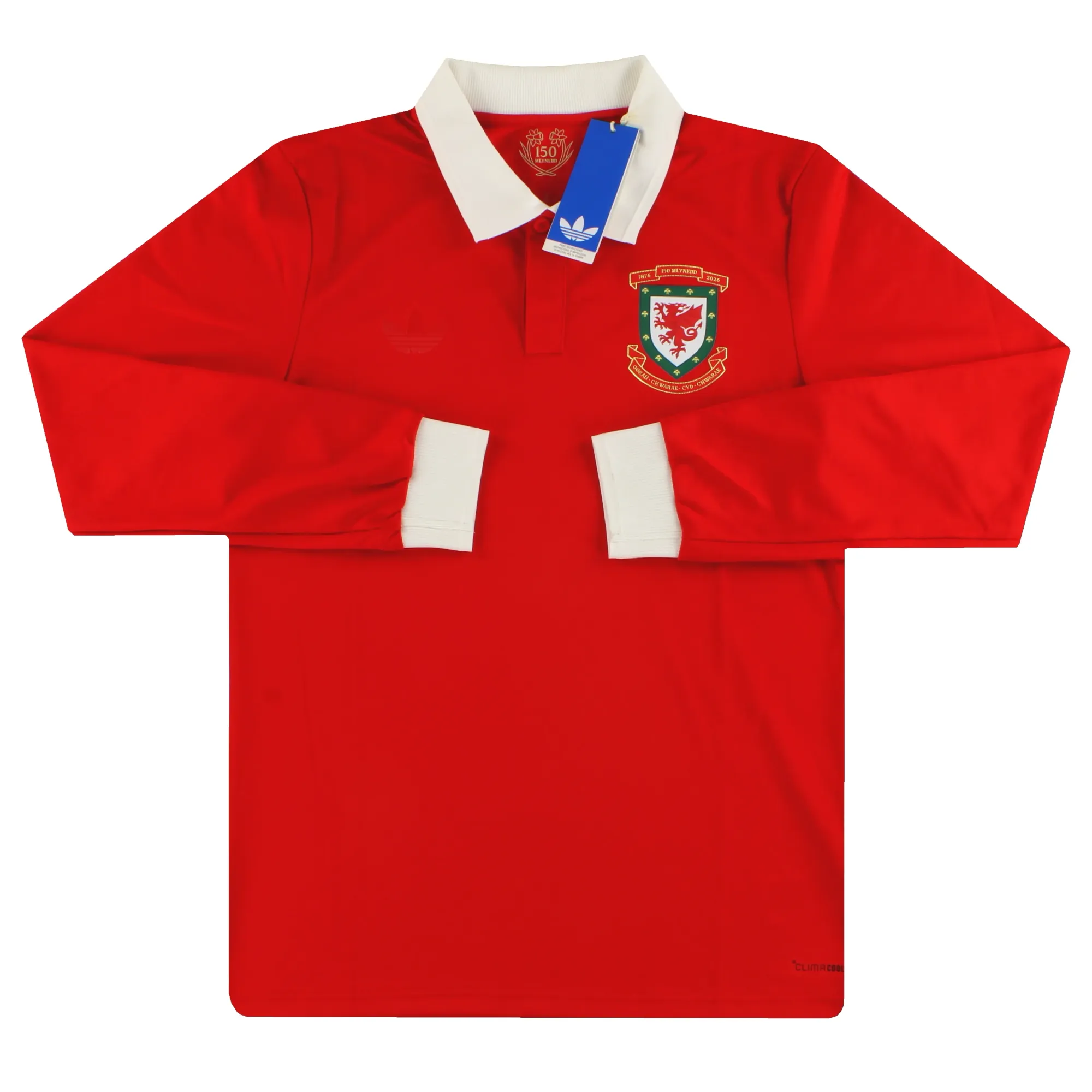 2026 Wales adidas 150th Anniversary Home Shirt L/S *w/tags* - Wales / w/tags 