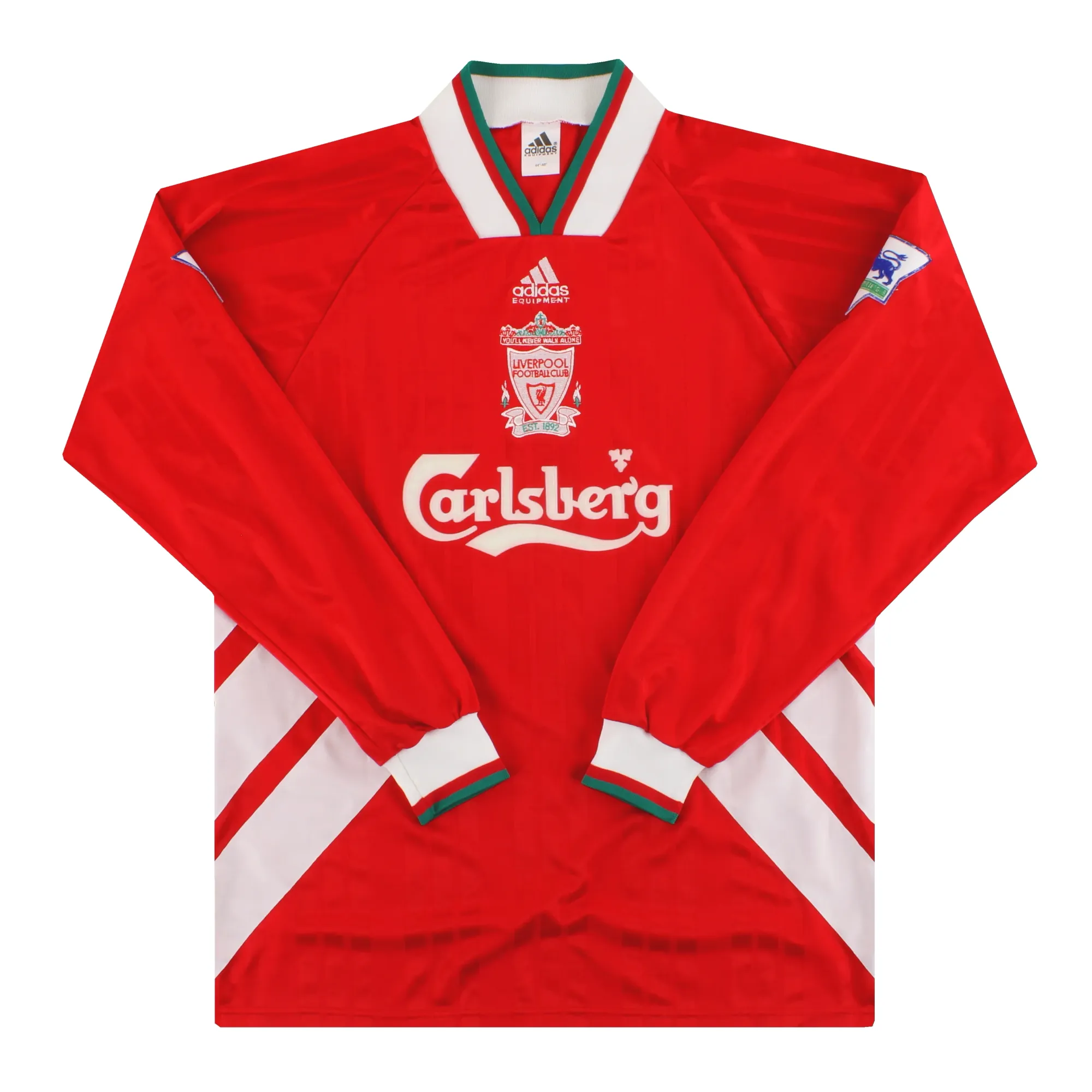 1993-95 Liverpool adidas Player Issue Home Shirt L/S L/XL - Liverpool / Excellent / Large