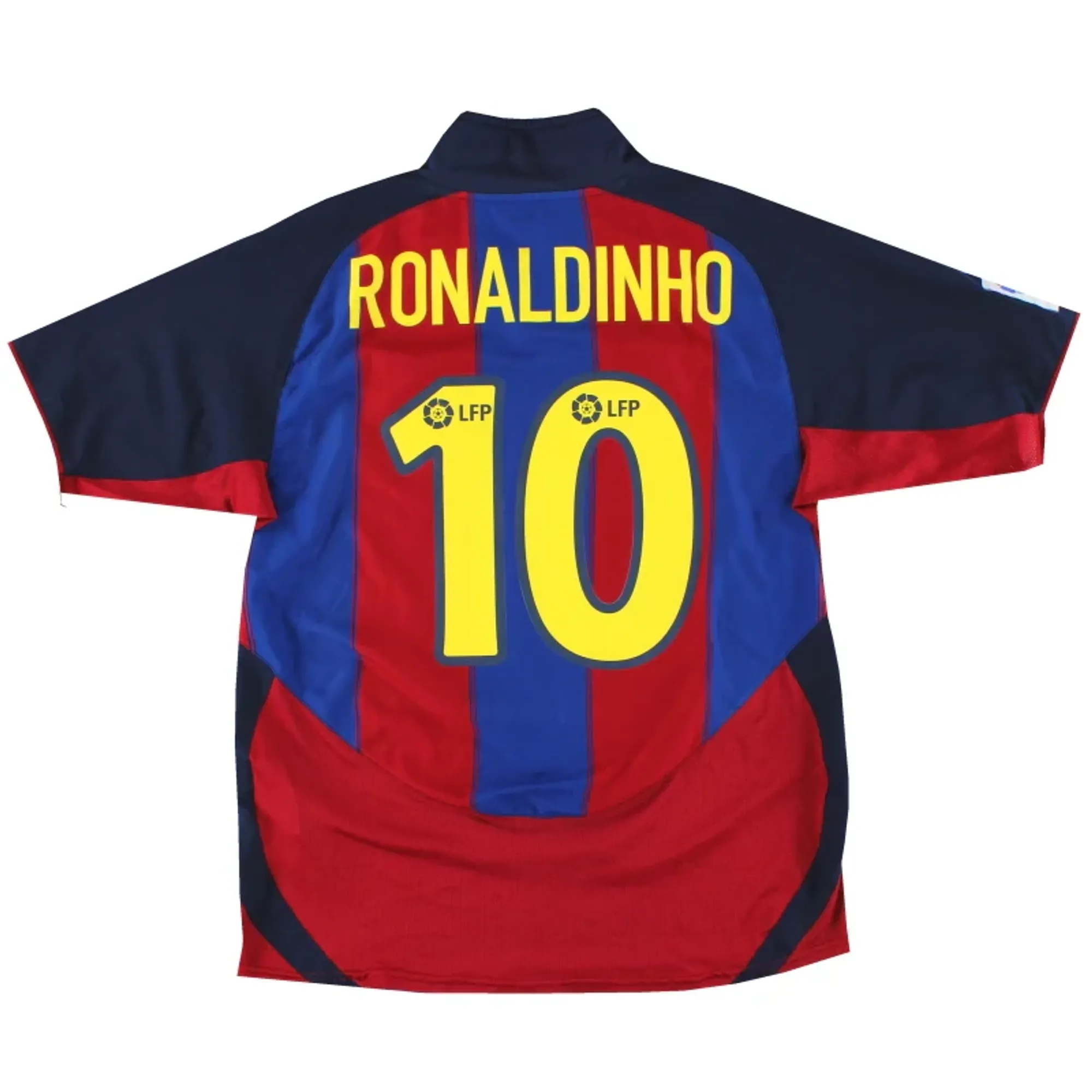 2003-04 Barcelona Nike Home Shirt Ronaldinho #10 XL - Barcelona / Excellent 