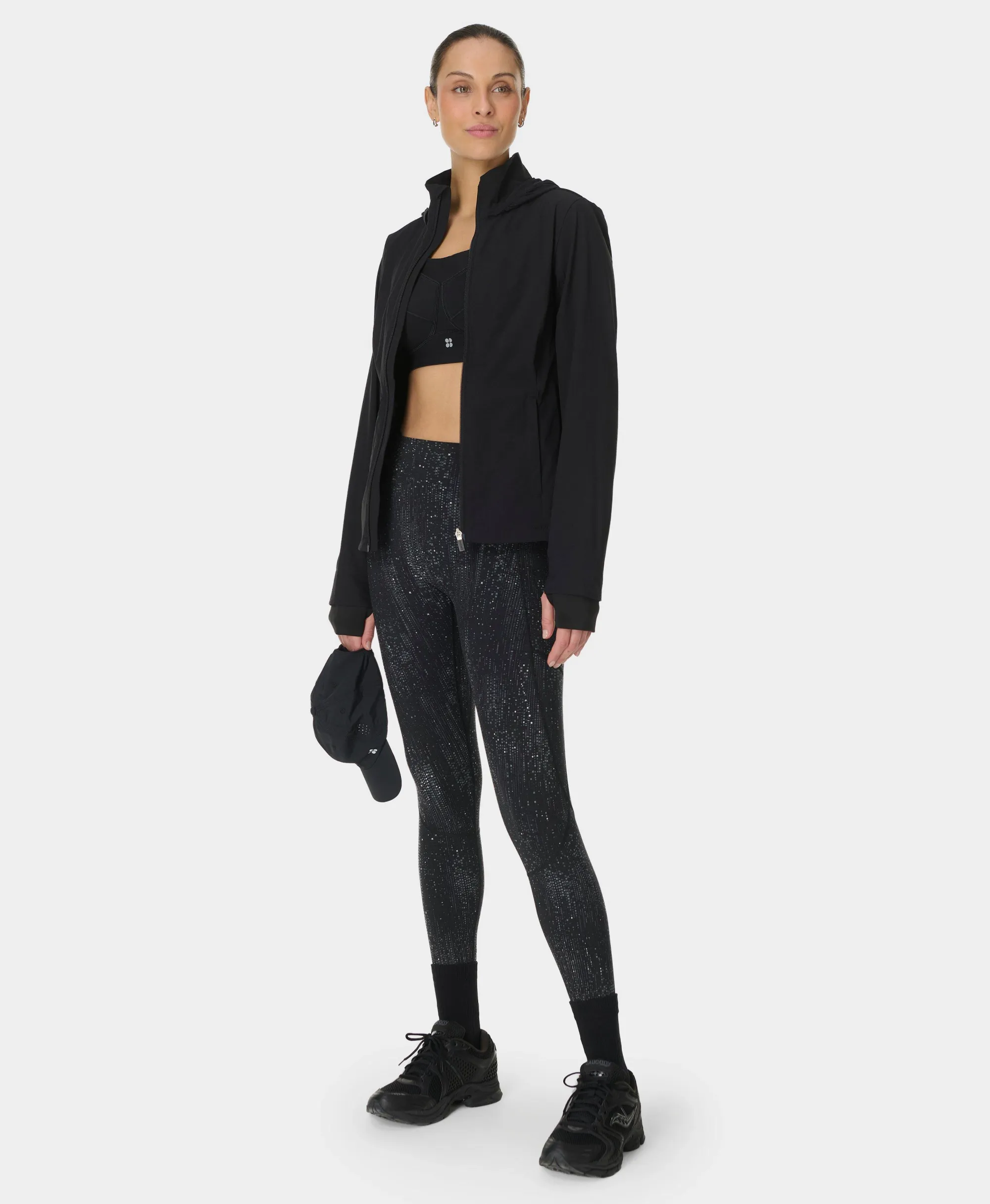Sweaty Betty Runner's High Power Leggings, Black, Women's XS