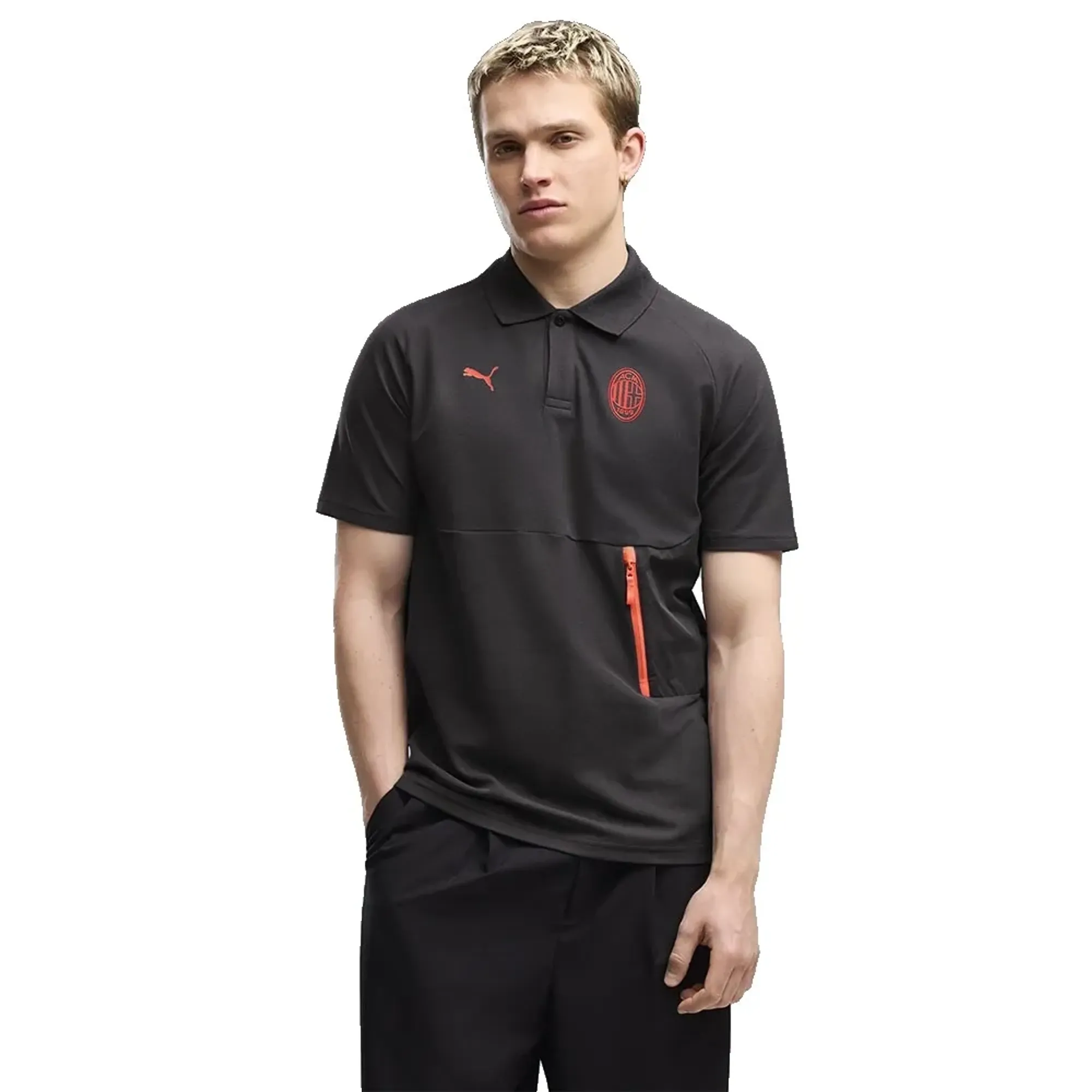 Puma Ac Milan Tech Short Sleeve Polo