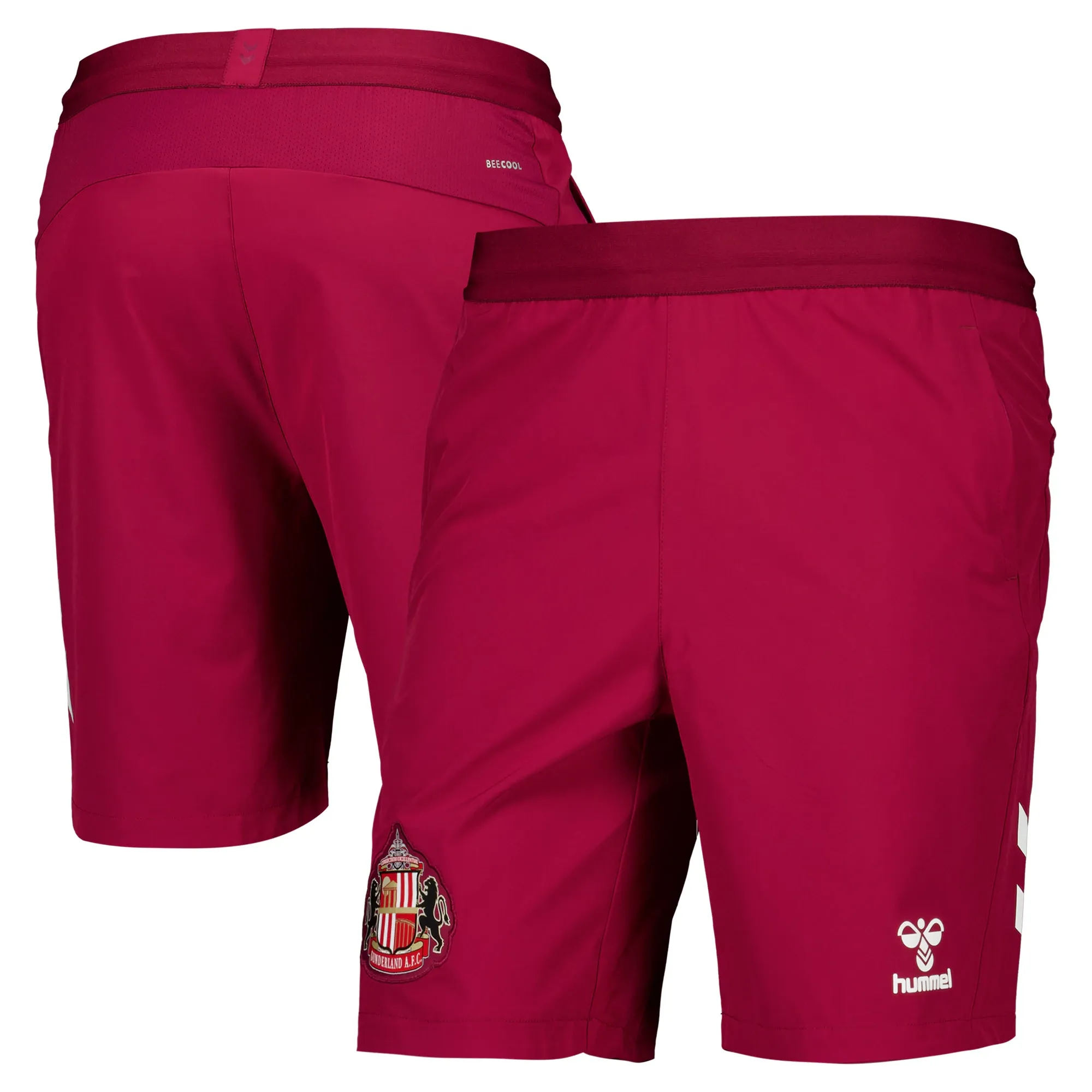 Sunderland Hummel Training Shorts - Dark Red