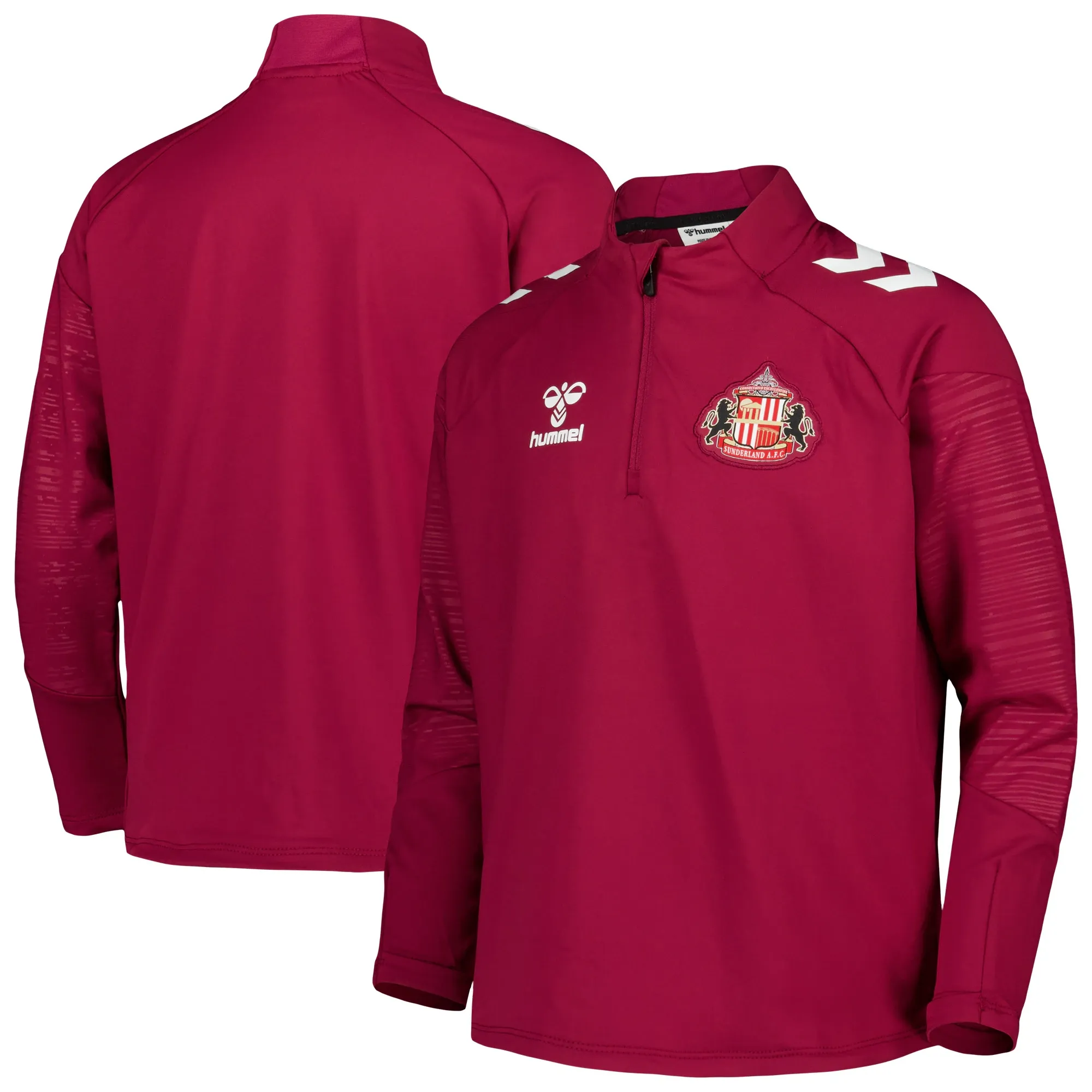Sunderland Hummel Training Half Zip - Dark Red - Kids