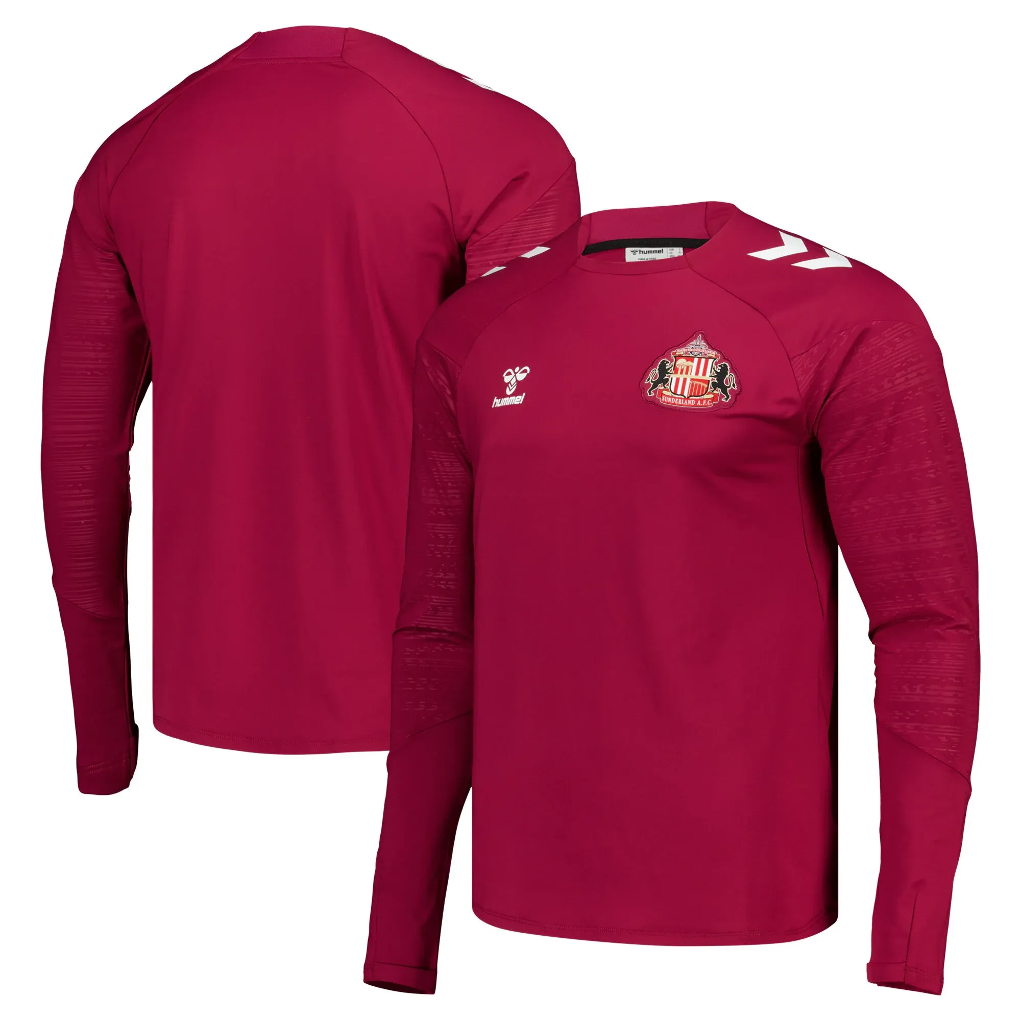 Sunderland Hummel Training Sweatshirt - Dark Red - Kids