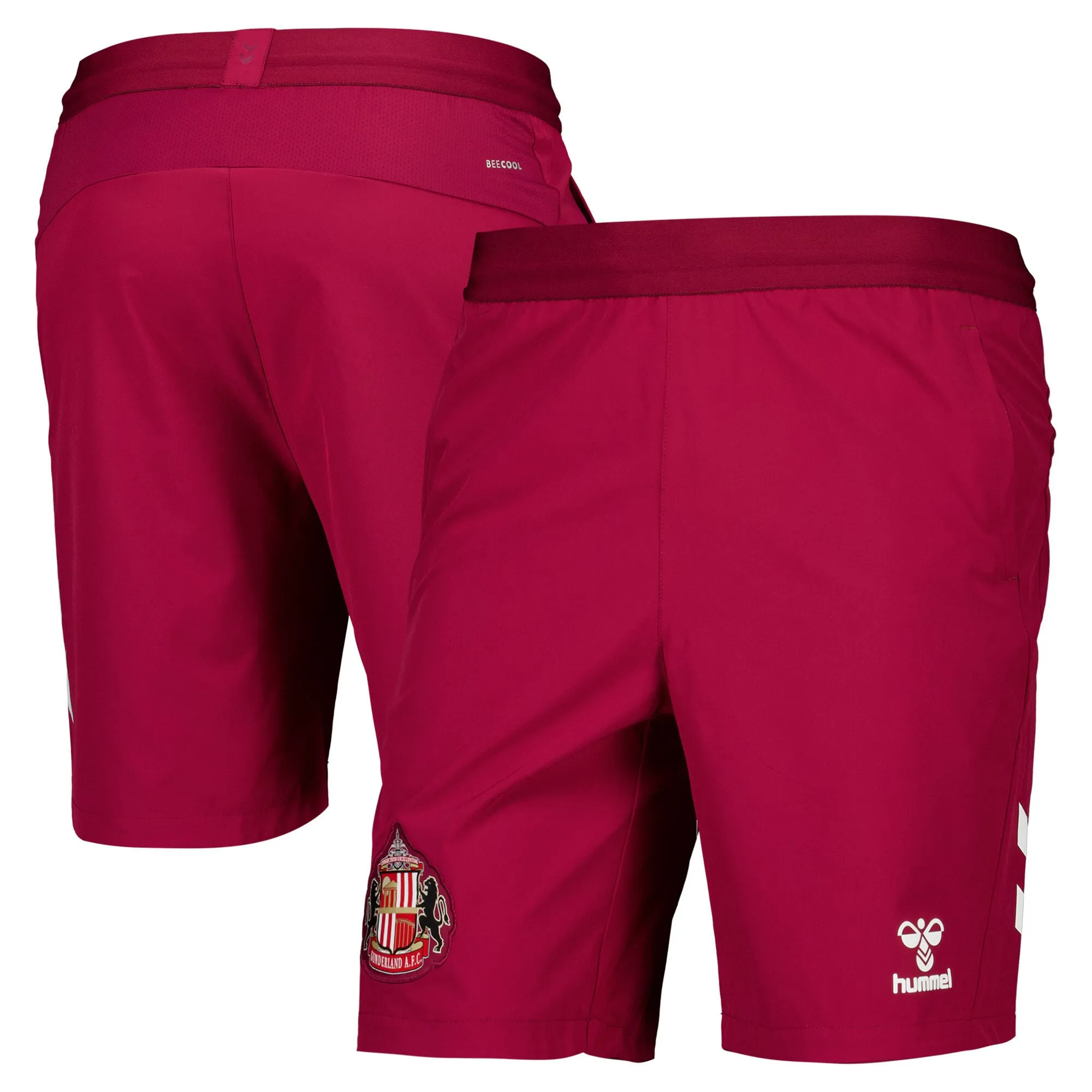 Sunderland Hummel Training Shorts - Dark Red - Kids