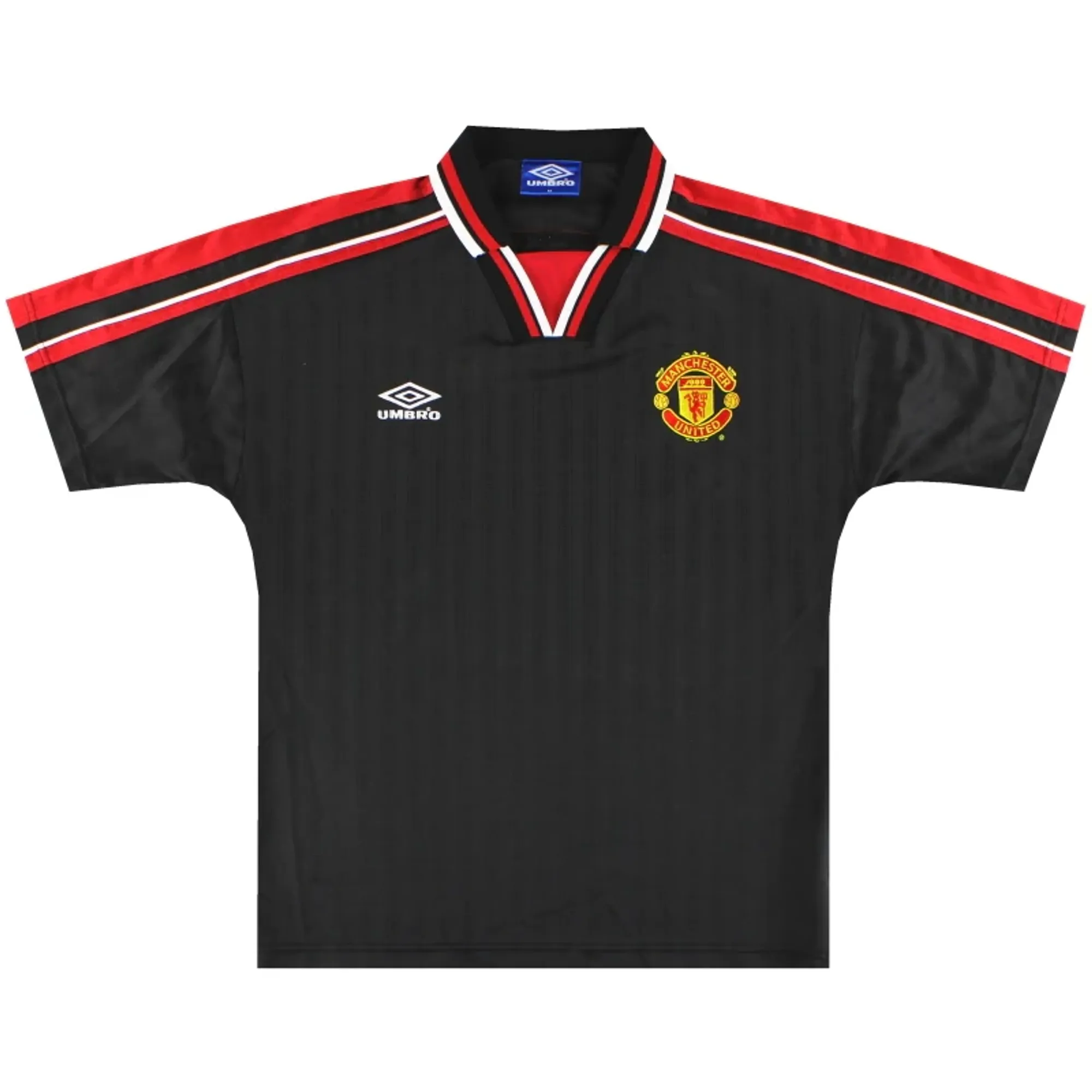 1998-99 Manchester United Training Polo Shirt L - Manchester United / Mint 