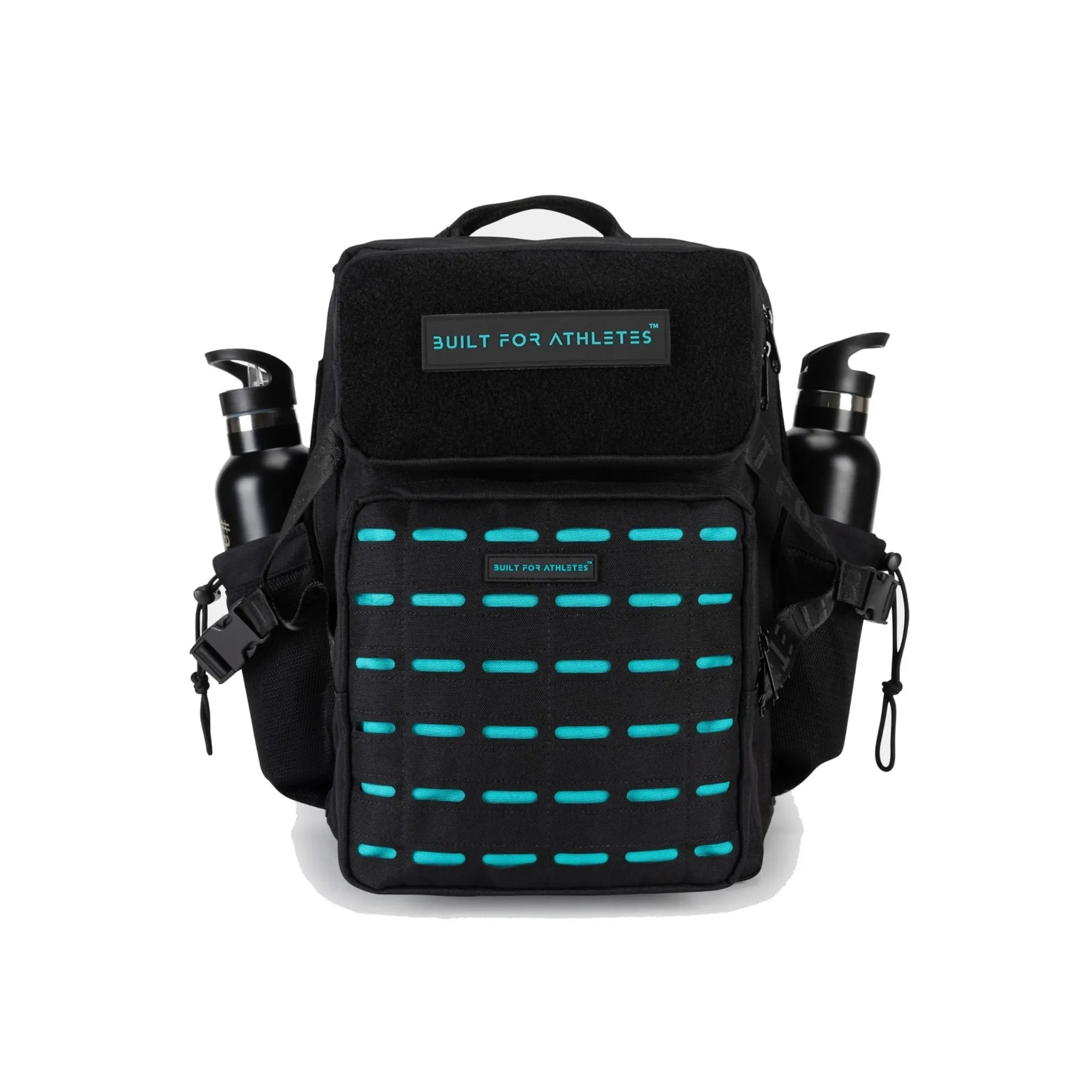 Built For Athletes Medium 25L Gym Backpack - Black & Aqua