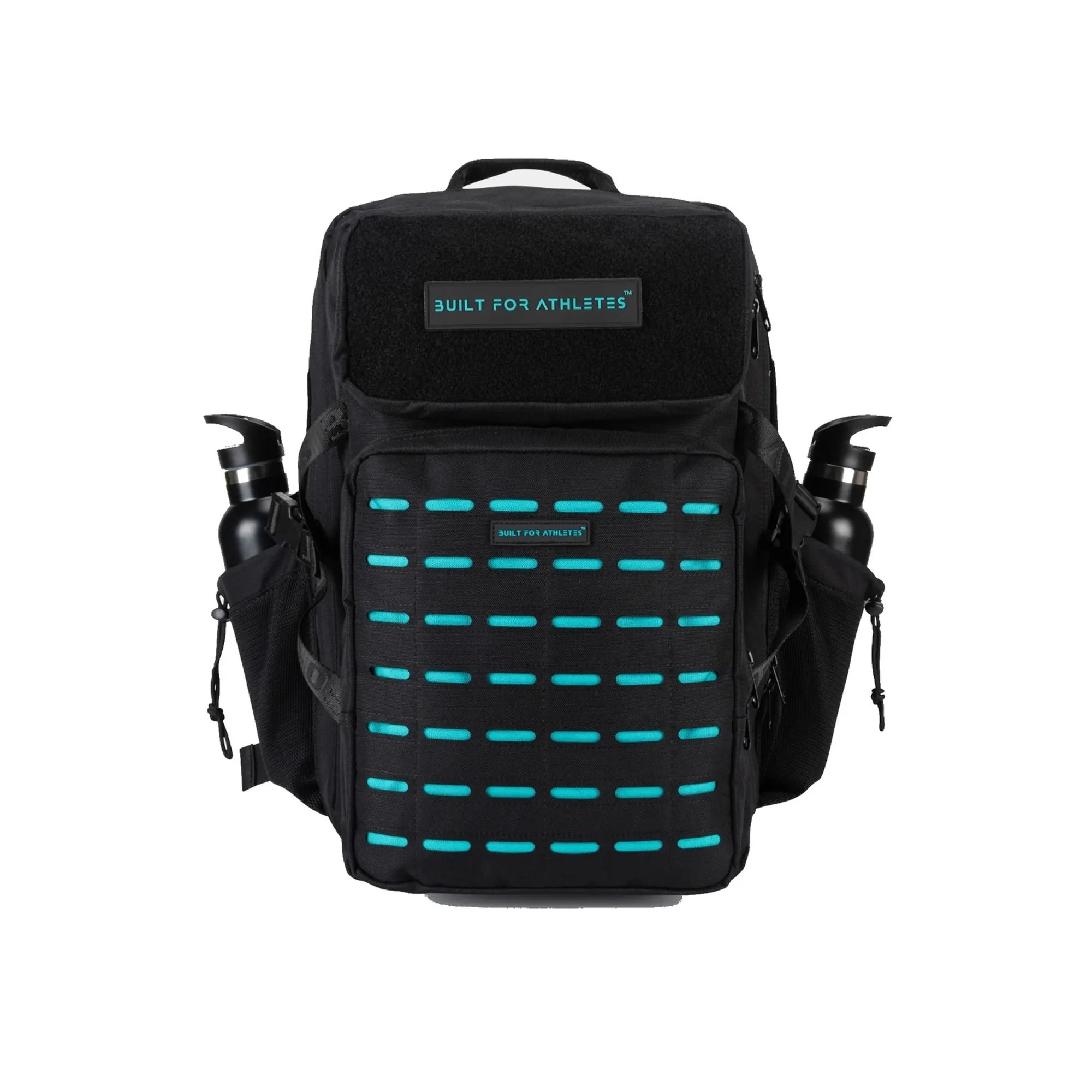 Built For Athletes Large 45L Gym Backpack - Black & Aqua