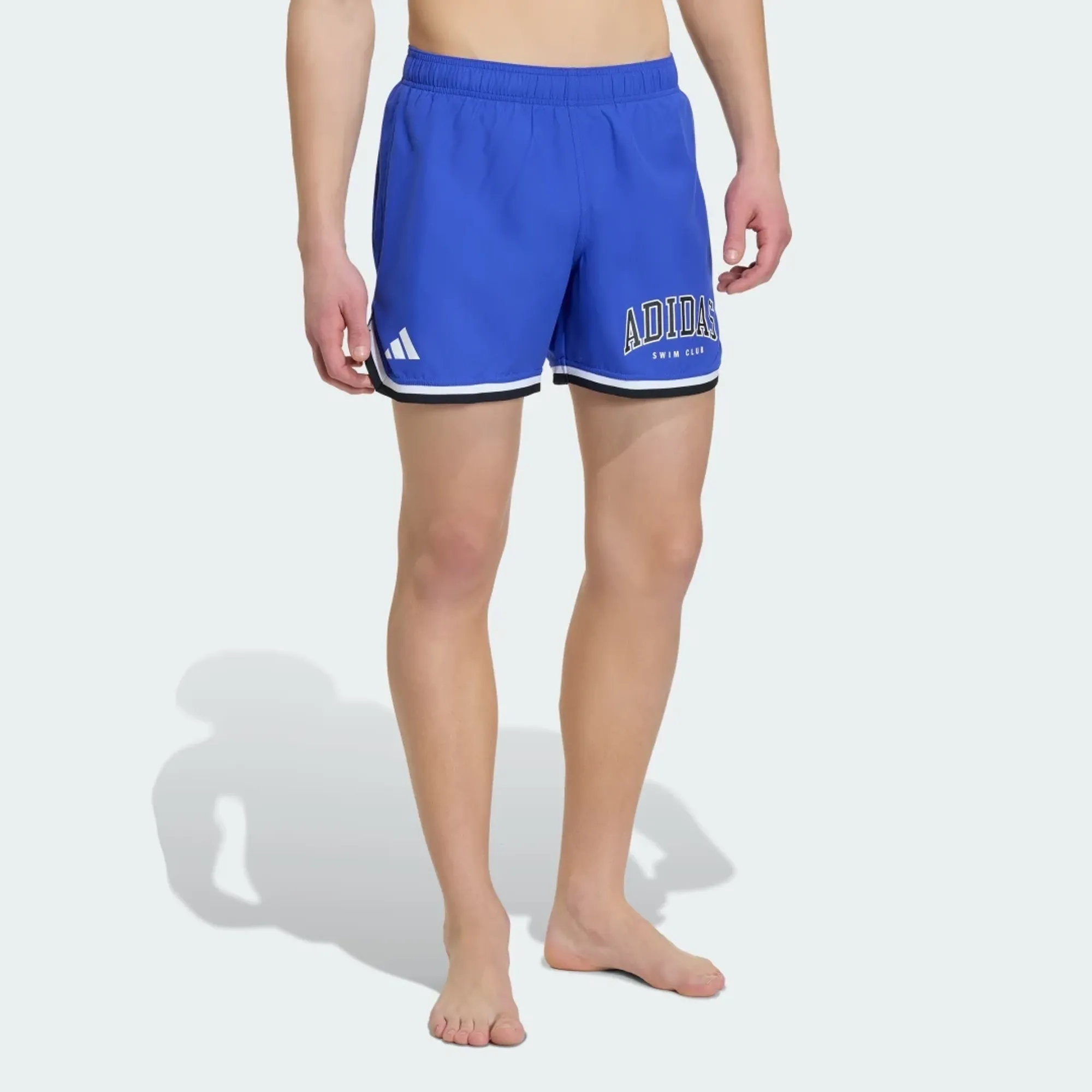 Adidas Performance Adidas Logo Swim Short In Lucid Blue / White