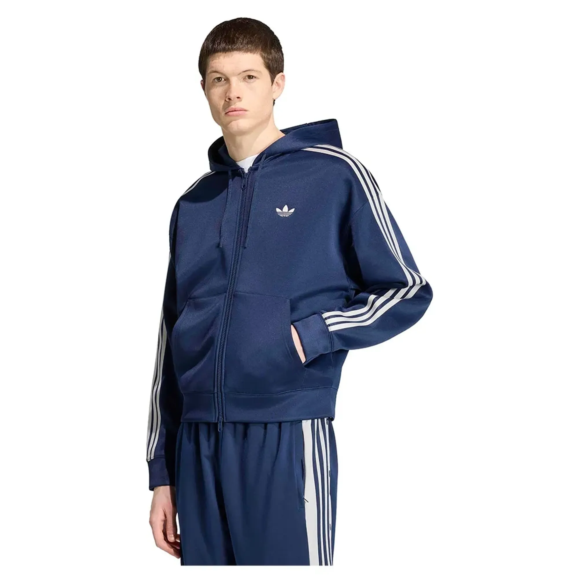 Adidas Originals Adicolor Spacer Oversized Full Zip Sweatshirt