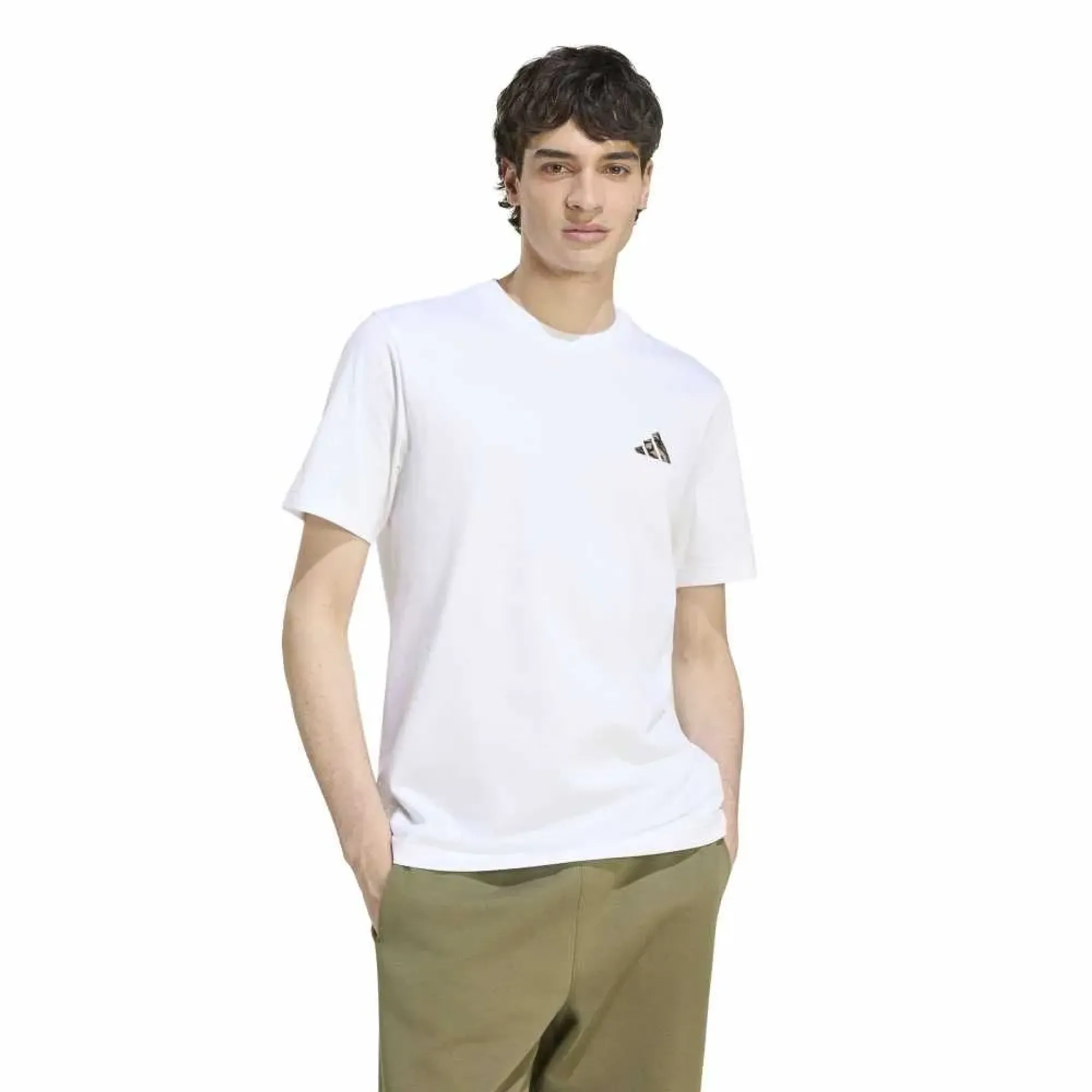 Adidas Camo Embroidered Small Logo Graphic Short Sleeve T-shirt