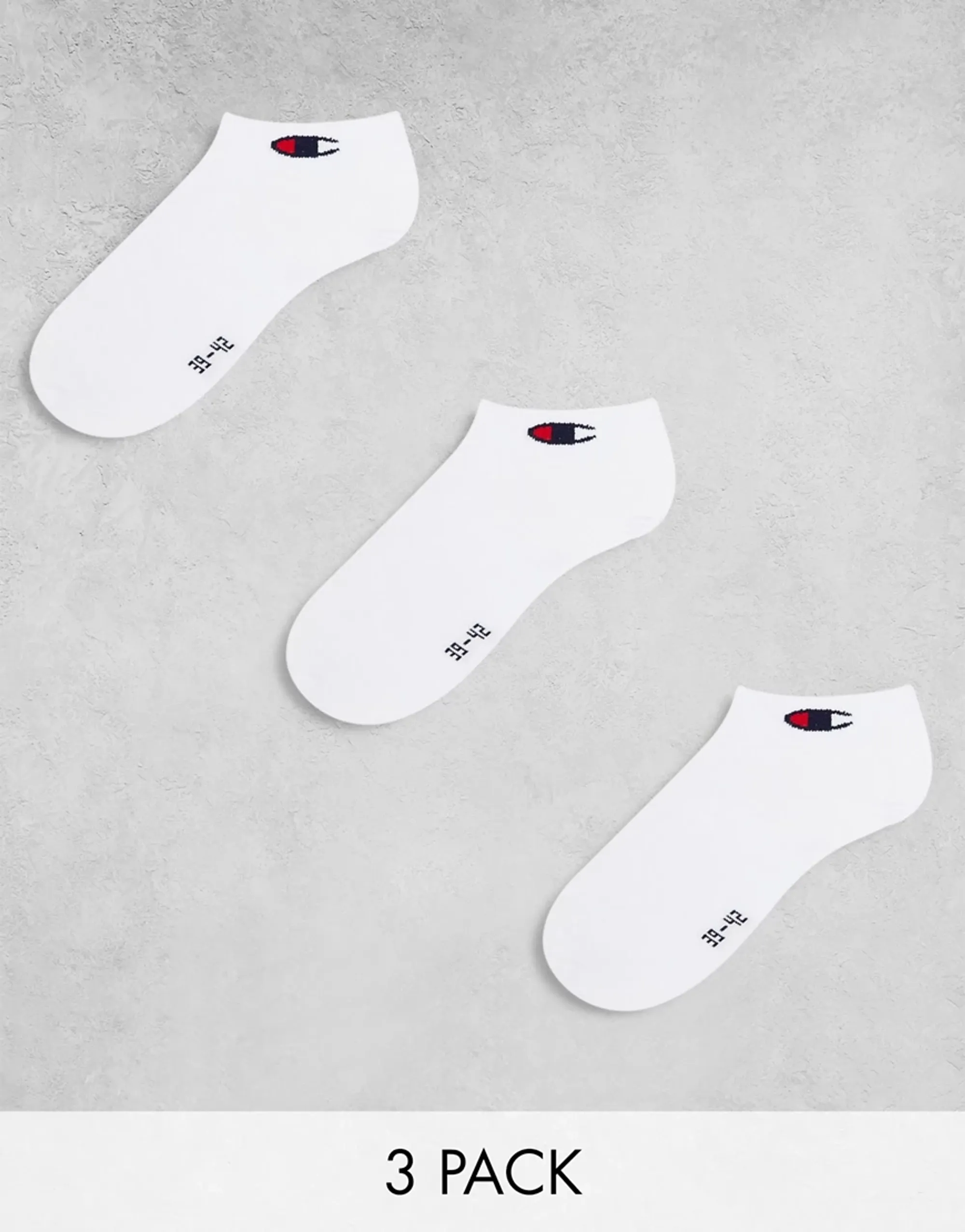 Champion 3 Pack Quarter Socks In White