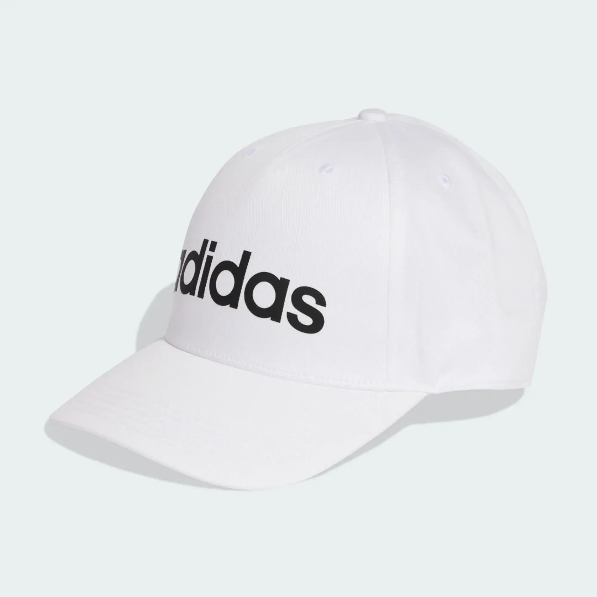 Adidas Performance Linear Baseball Cap In White / Black