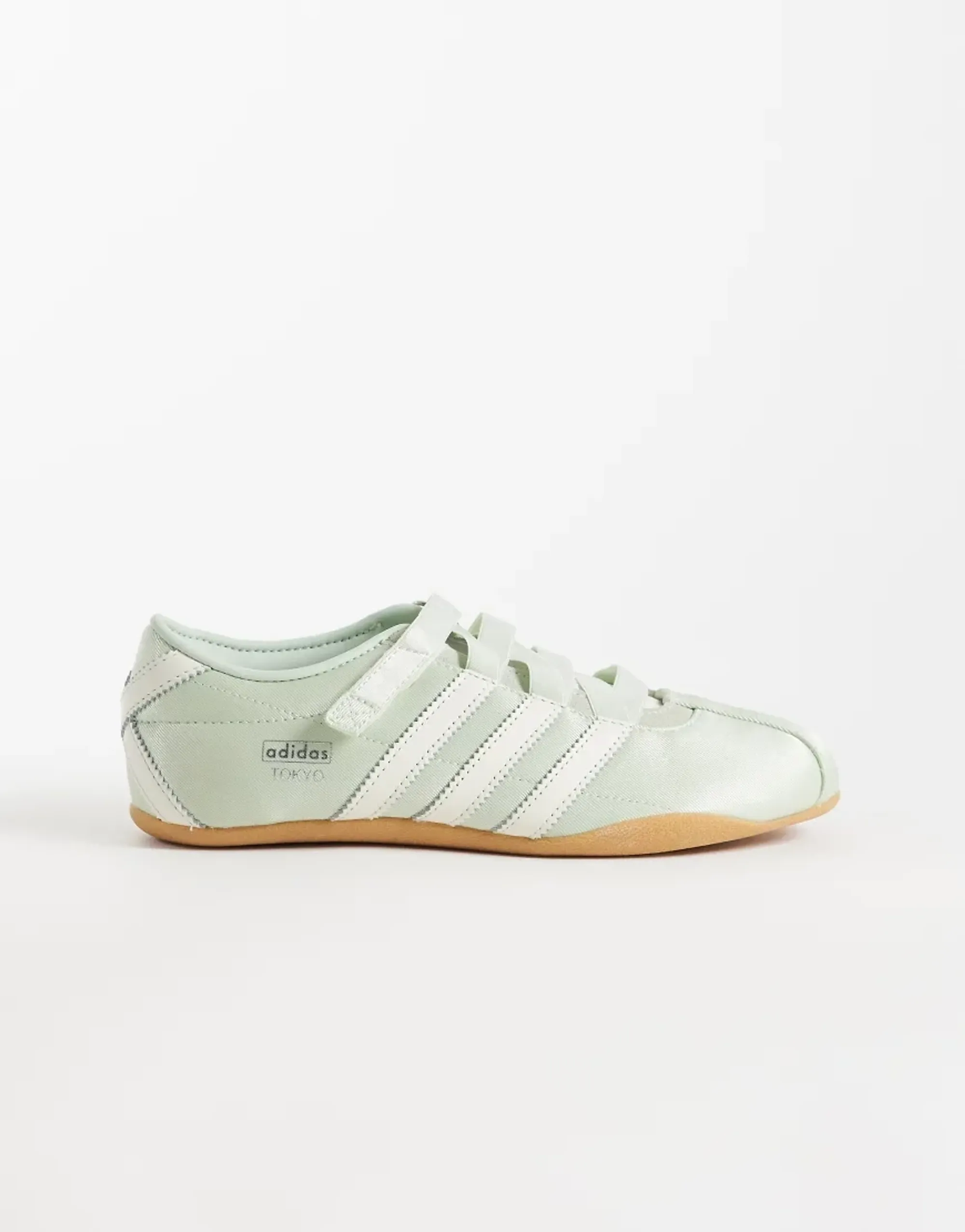 Adidas Originals Tokyo Mj Satin Flats In Aqua-Blue