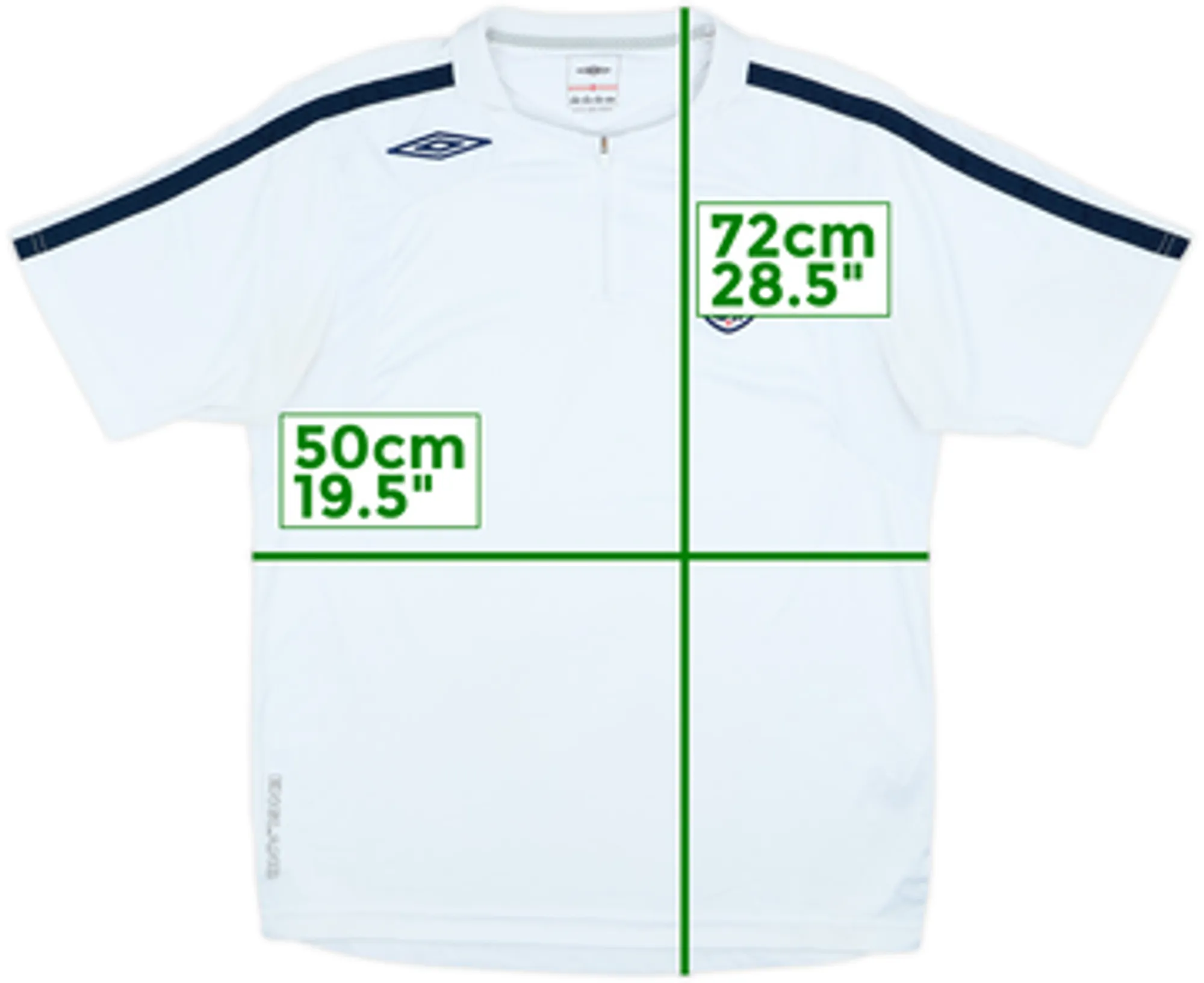 2007-08 England 1/4 Zip Umbro Training Shirt - 8/10 - (M)