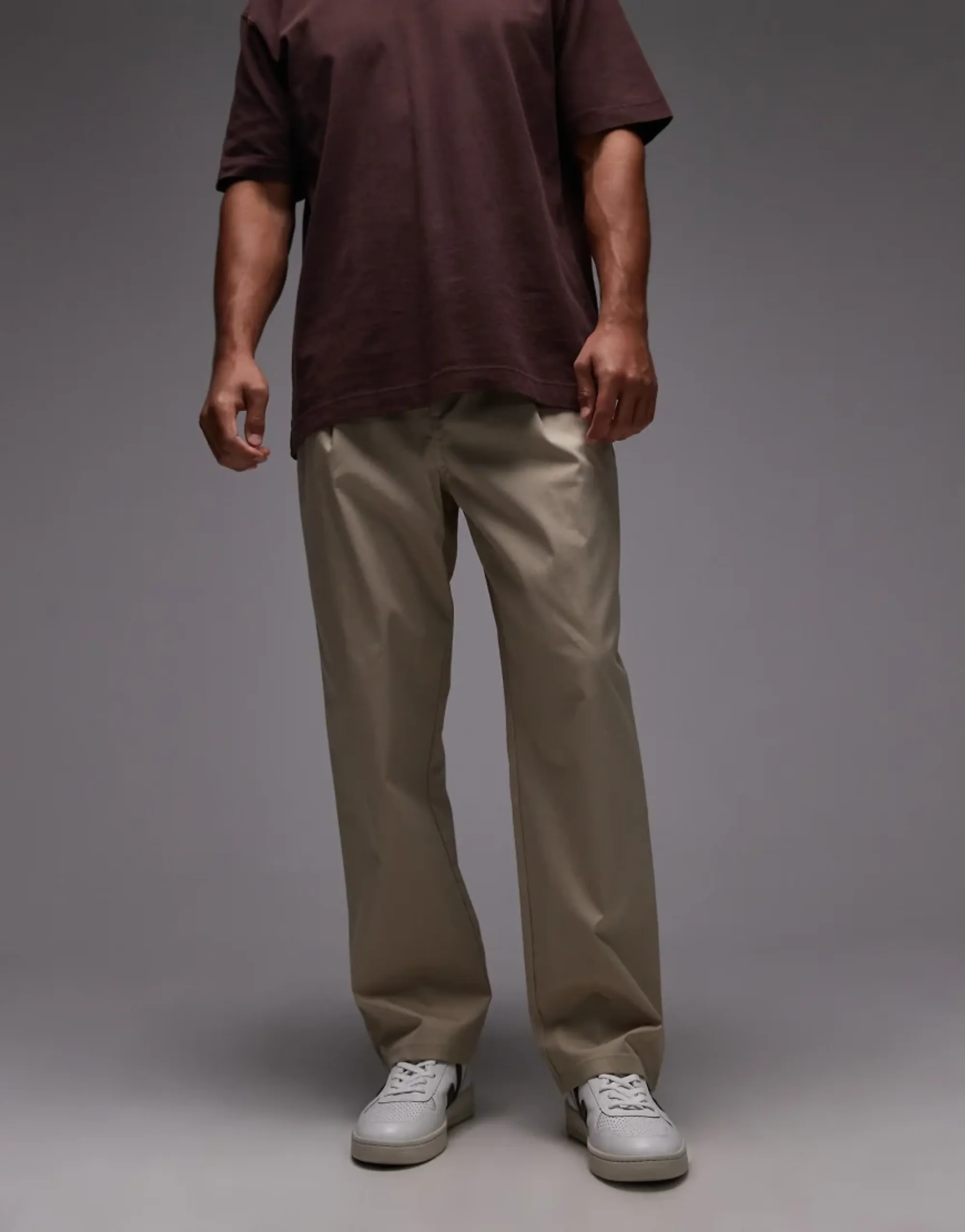 New Balance Athletics Relaxed Trouser In Beige-Grey
