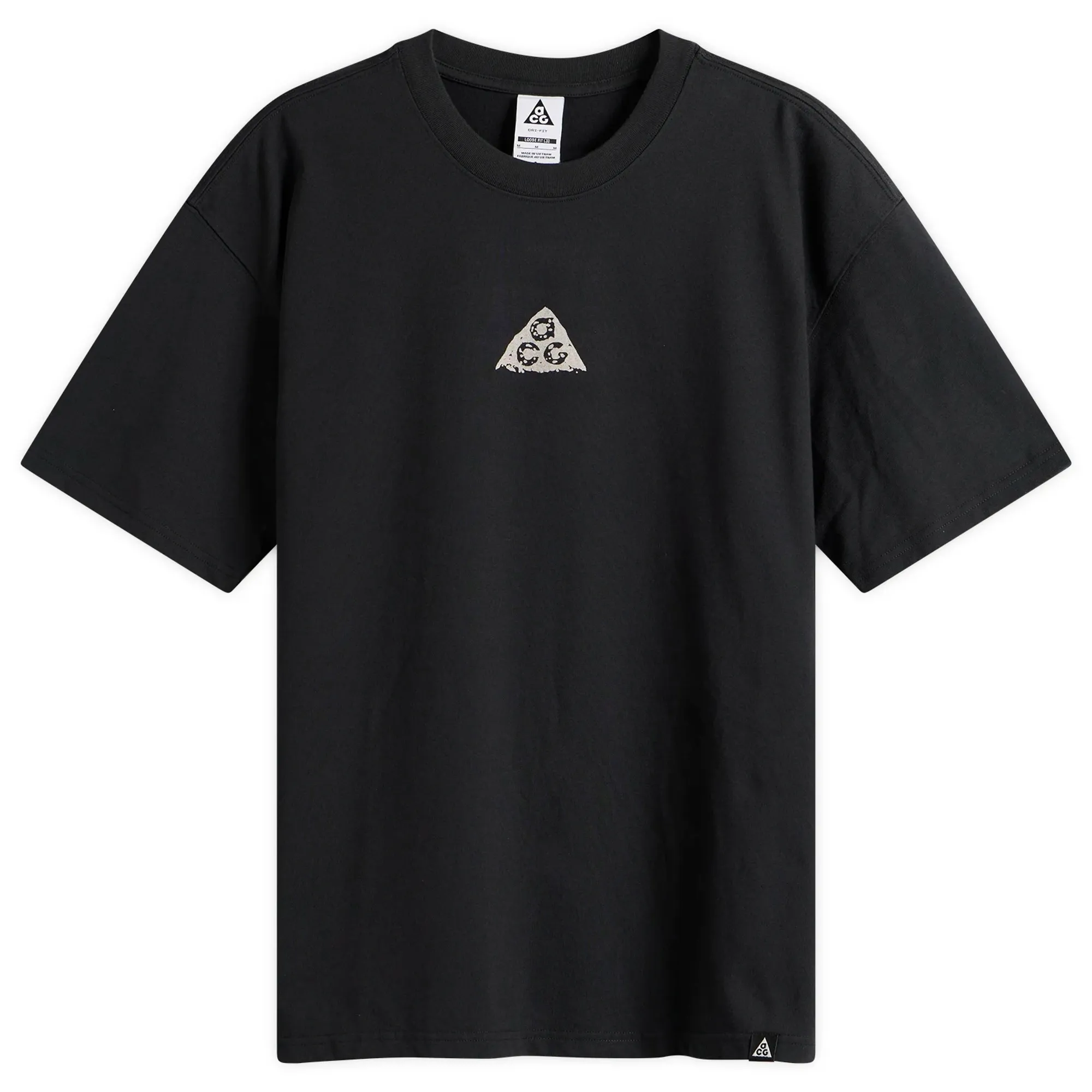 Nike Men's ACG Stacked Rocks T-Shirt Black/Light Orewood Brown