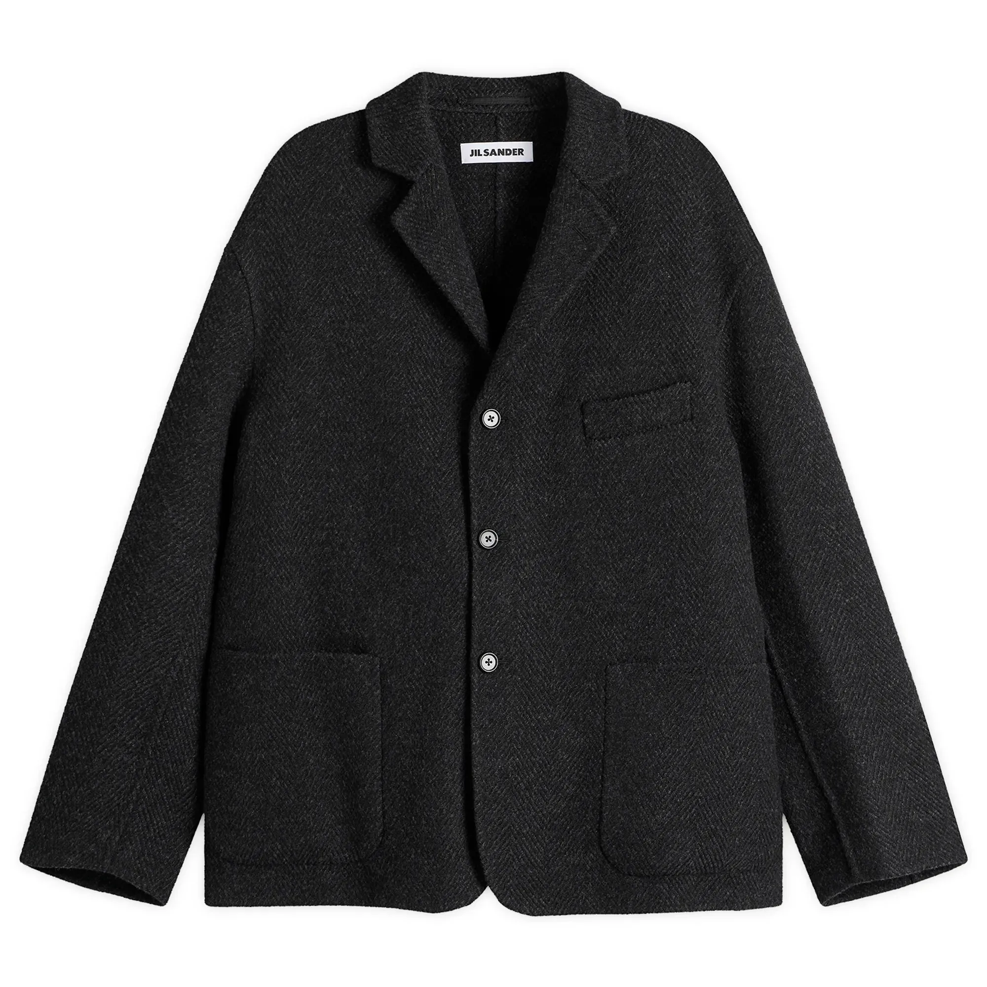 Jil Sander Men's Wool Double Faced Workwear Jacket Magnet