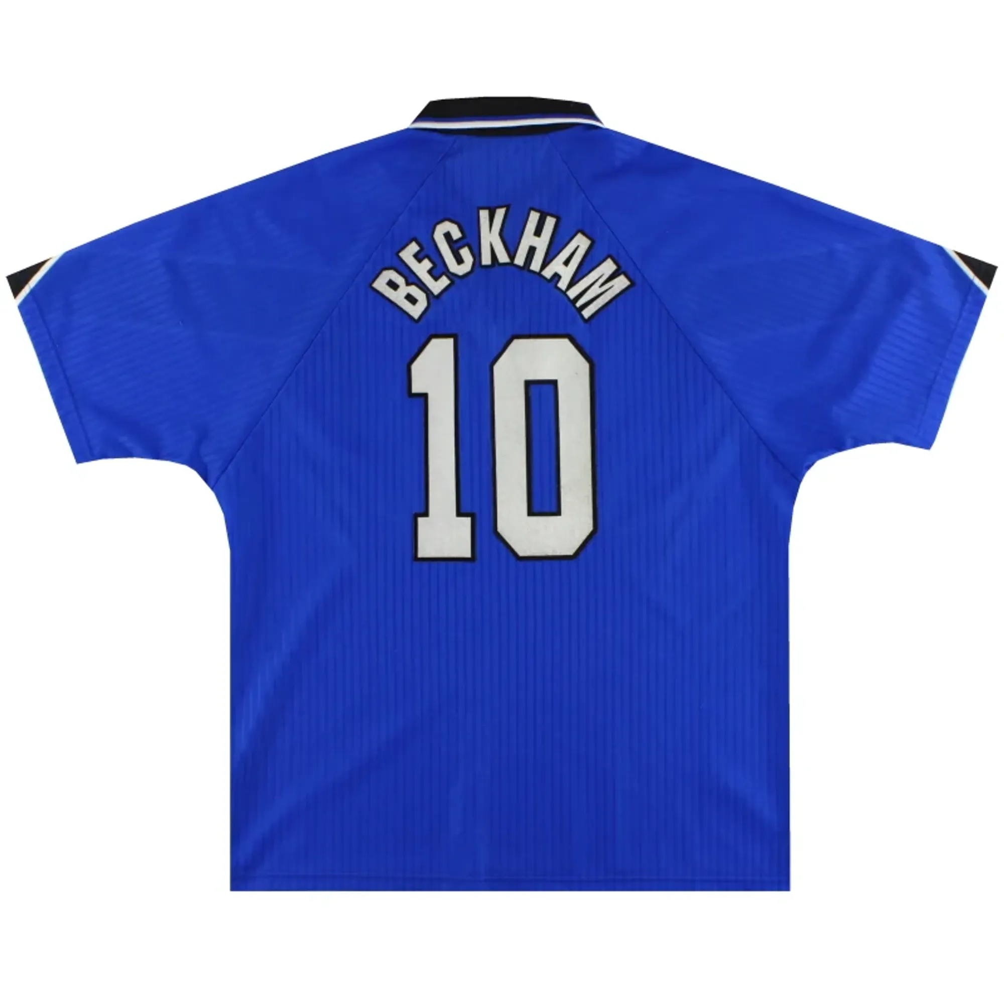 1996-97 Manchester United Umbro Third Shirt Beckham #10 L - Manchester United / Excellent 