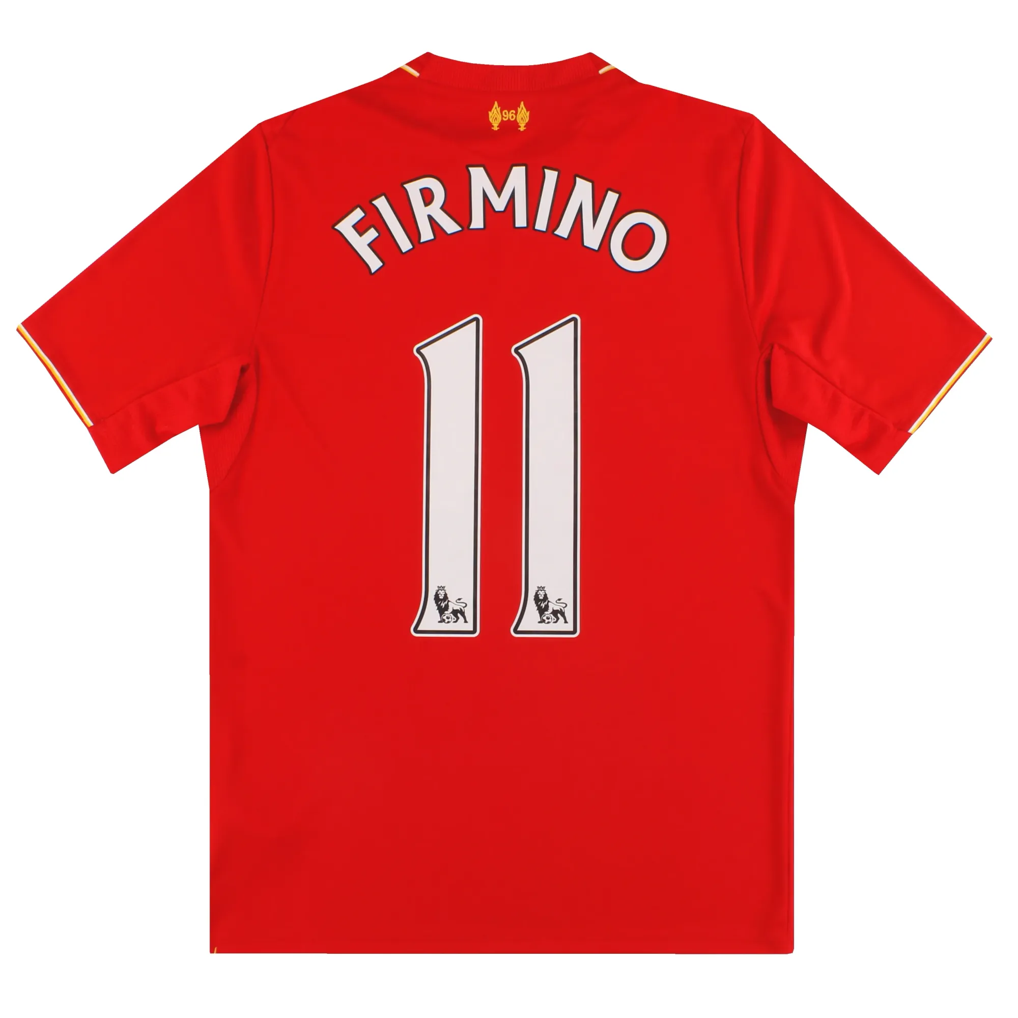 2015-16 Liverpool New Balance Home Shirt Firmino #11 S - Liverpool / Excellent 