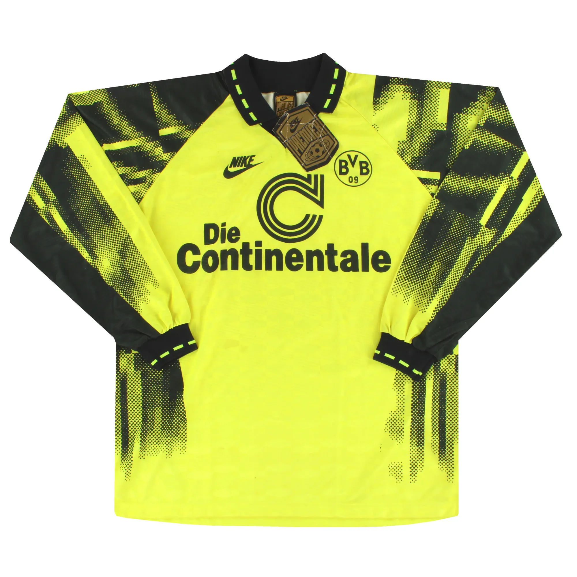 1992-93 Borussia Dortmund Nike Home Shirt L/S *w/tags* XL - Dortmund / w/tags 