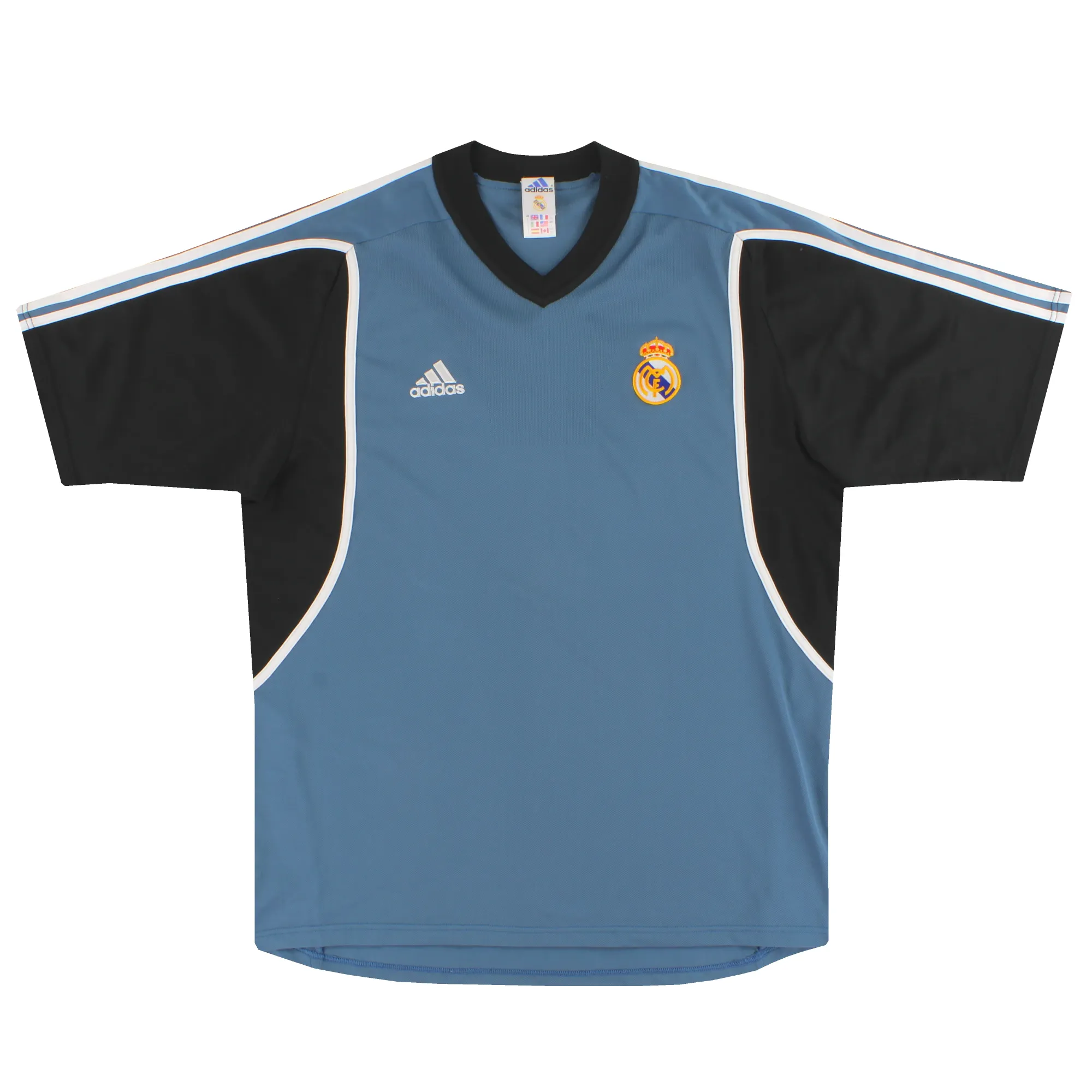 2001 Real Madrid adidas Training Shirt L - Real Madrid / Excellent 