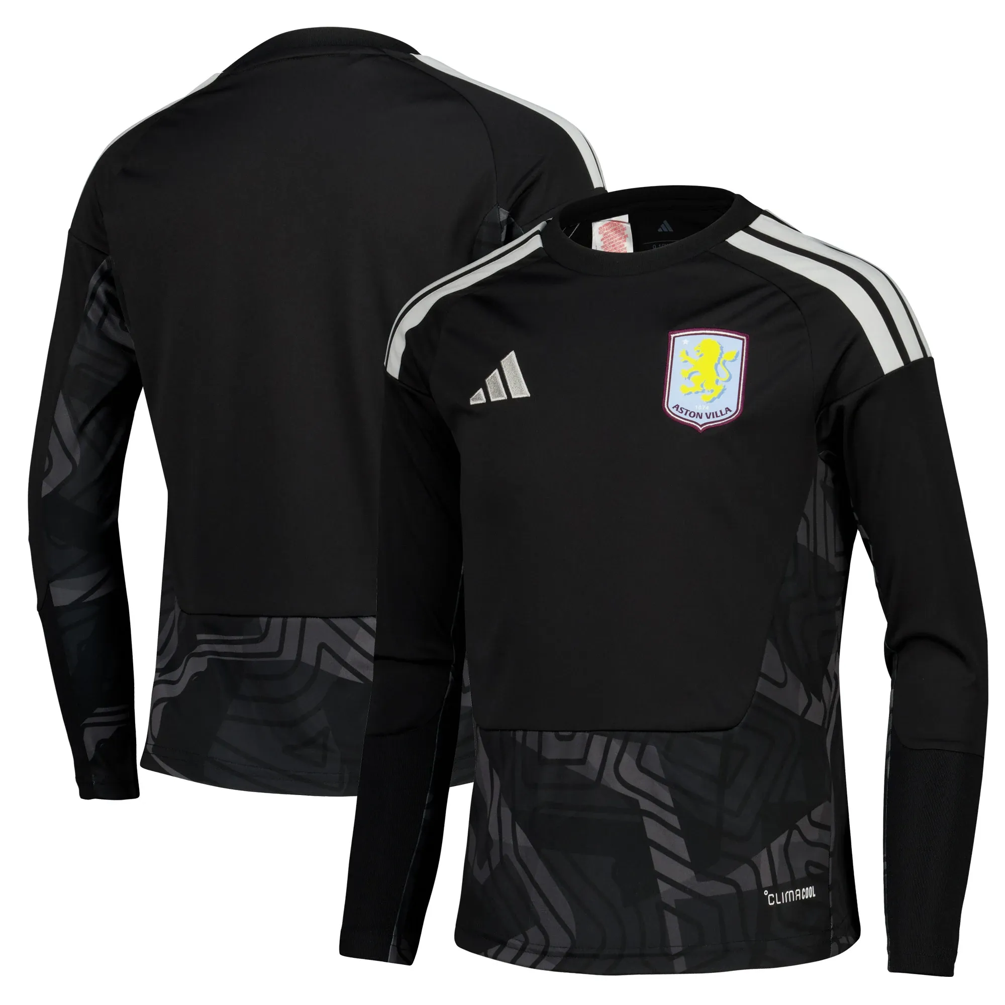 Aston Villa adidas Goalkeeper Shirt 2026-27 - Long Sleeve - Kids