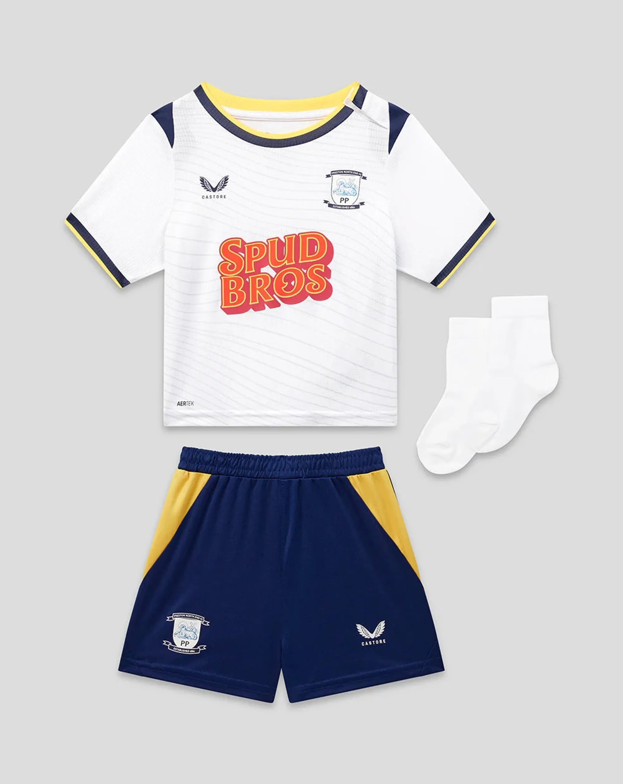 Castore Preston North End Baby 26/27 Home Kit