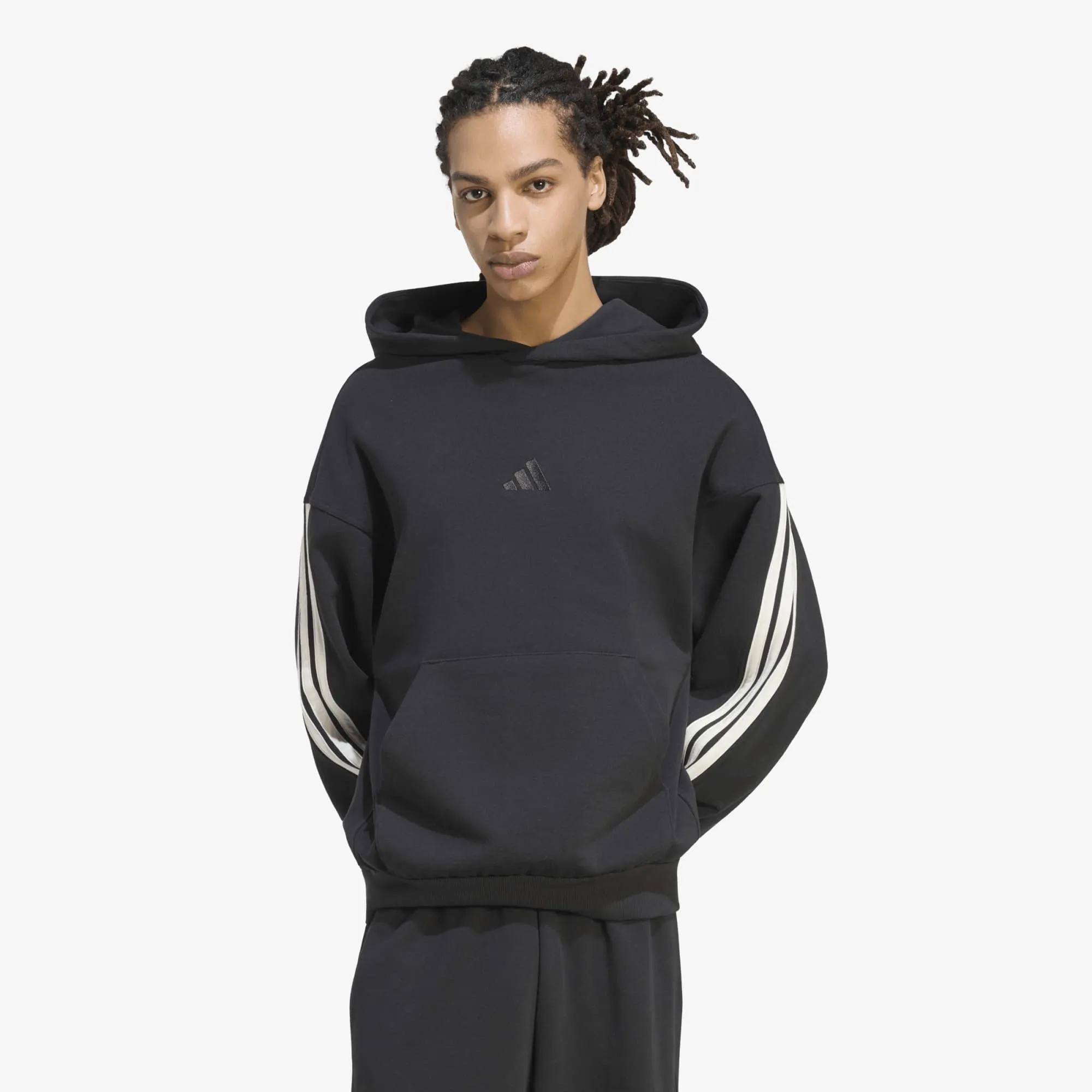 Sweatshirt Adidas Ak 3S Oh Hd Black/ Owhite Xl