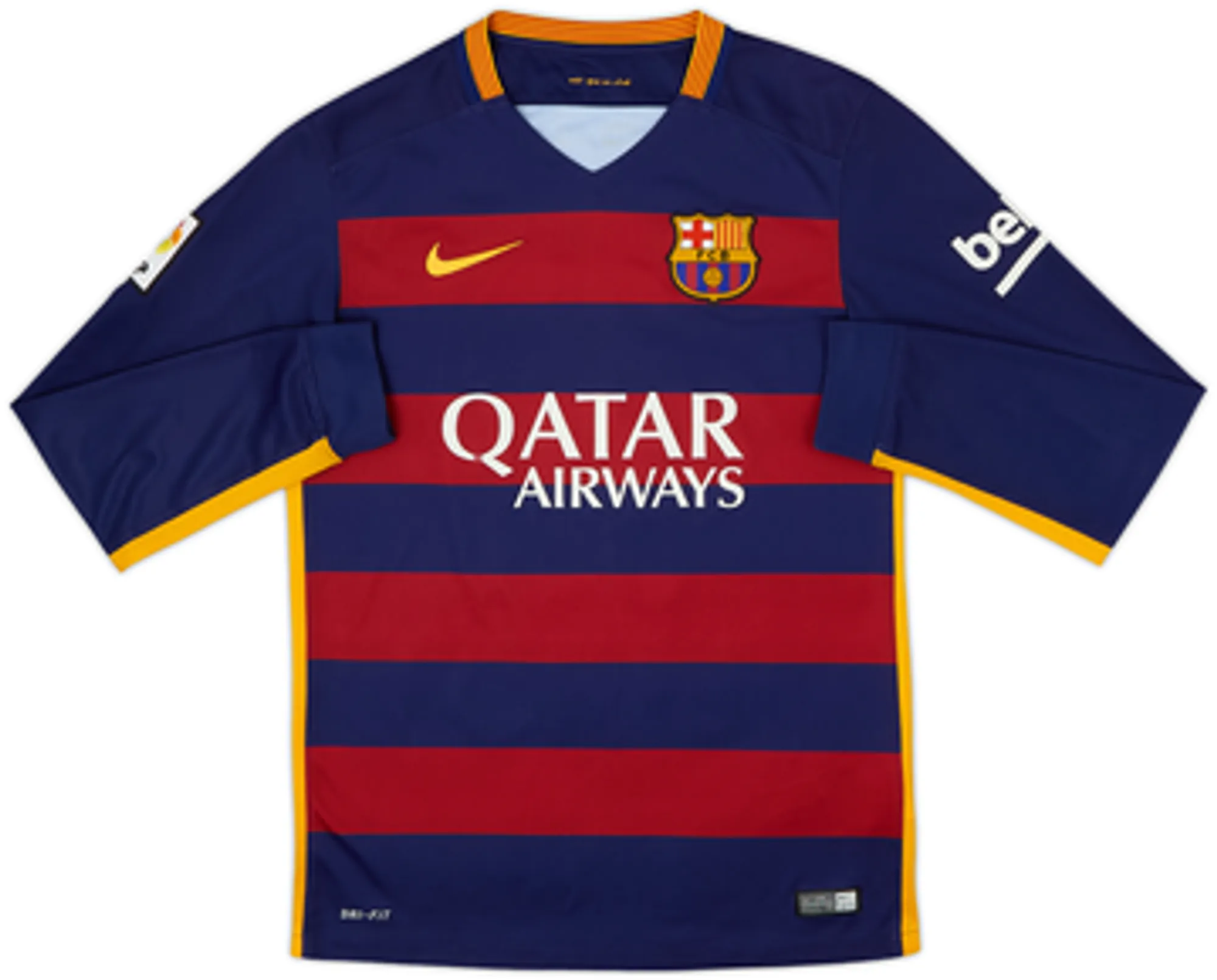 2015-16 Barcelona Home L/S Shirt Messi #10 - 5/10 - (S)