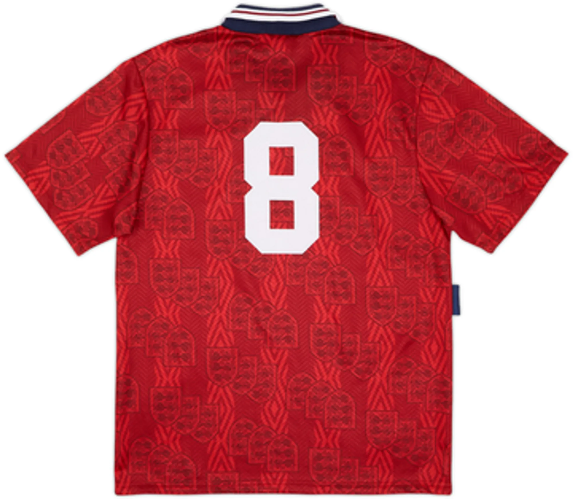 1993-95 England Away Shirt #8 - 9/10 - (M)