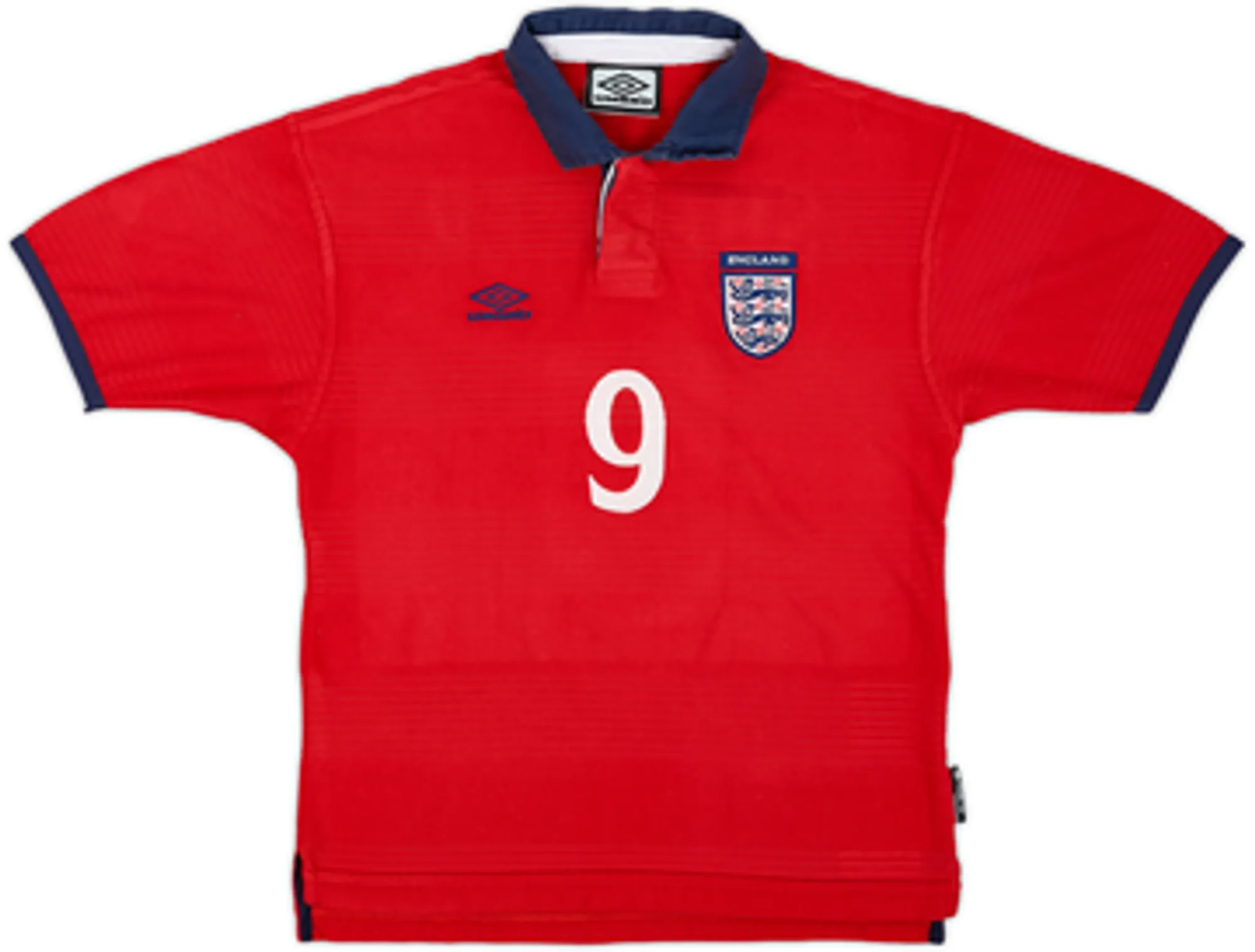 1999-01 England Away Shirt Shearer #9 - 4/10 - (L.Boys)