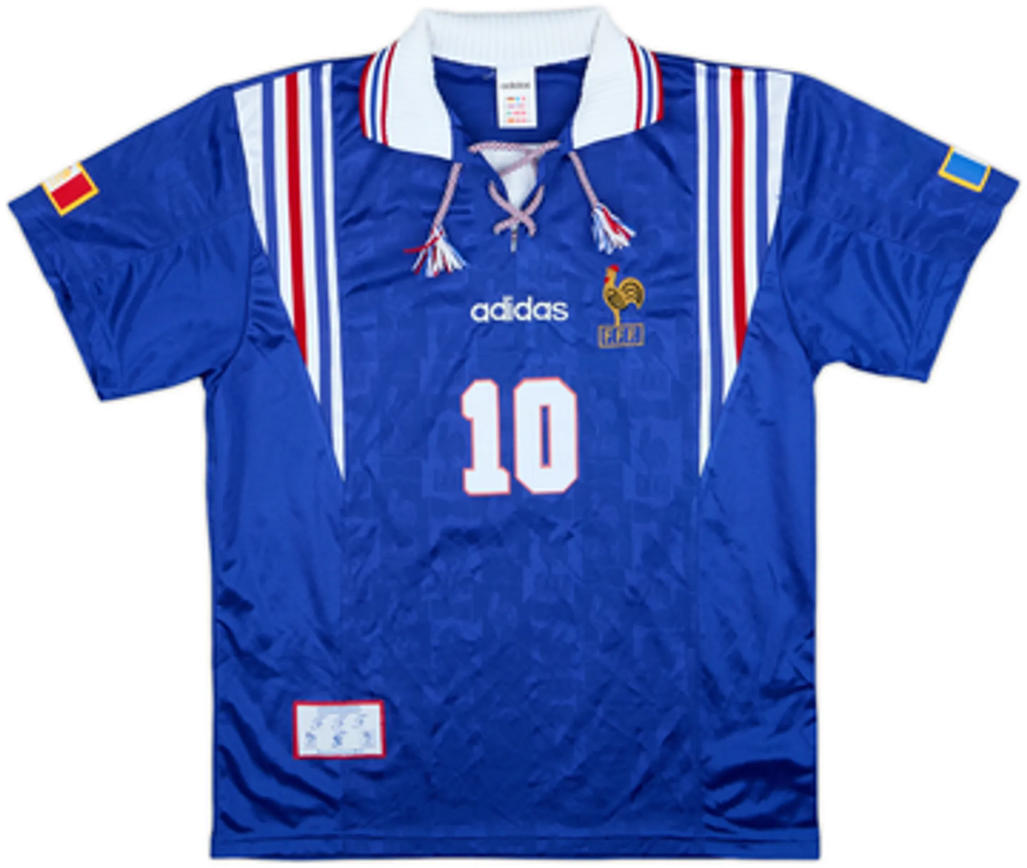 1996-98 France Home Shirt Zidane #10 - 9/10 - (M)