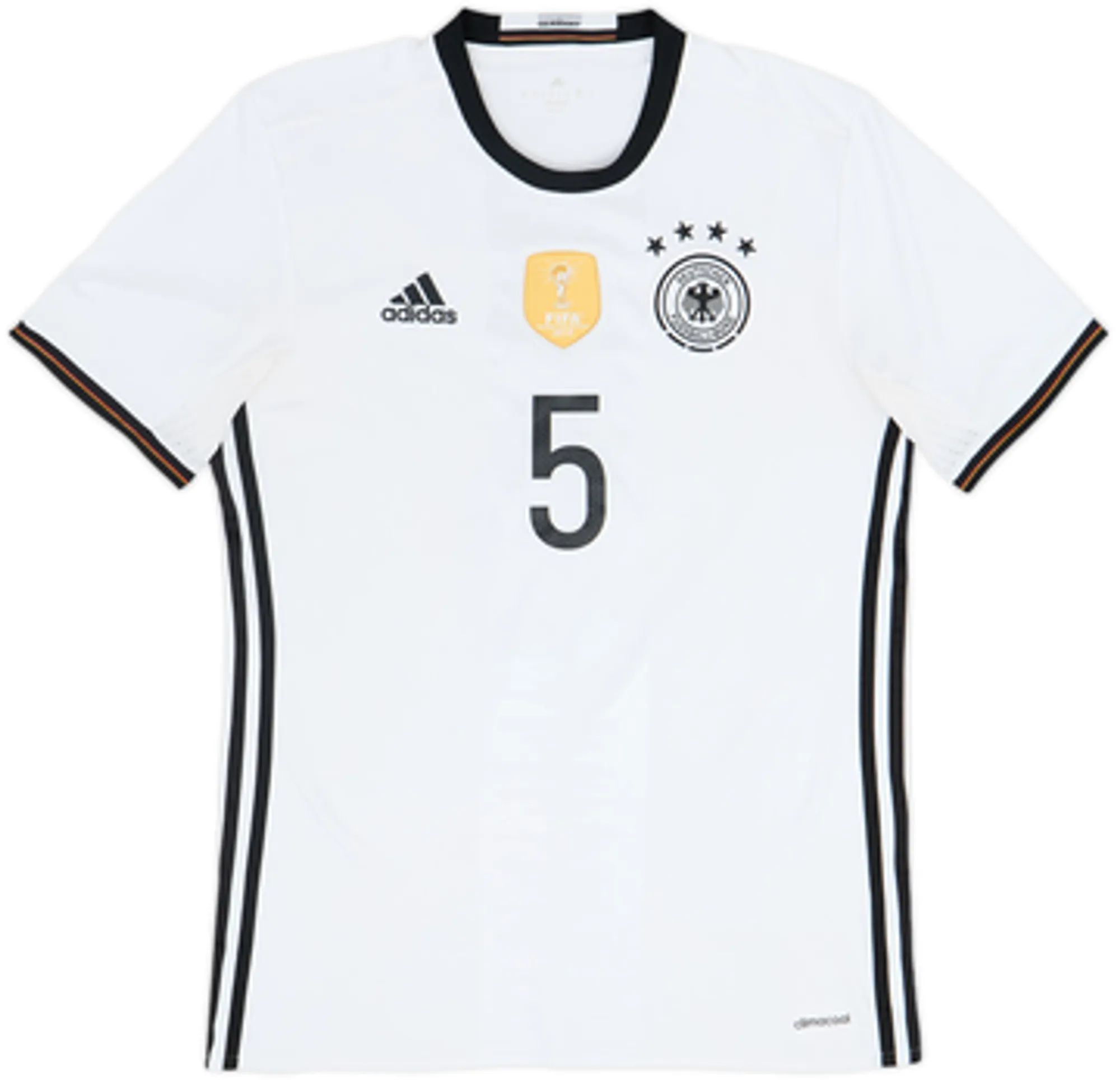 2015-16 Germany Home Shirt Hummels #5 - 6/10 - (M)