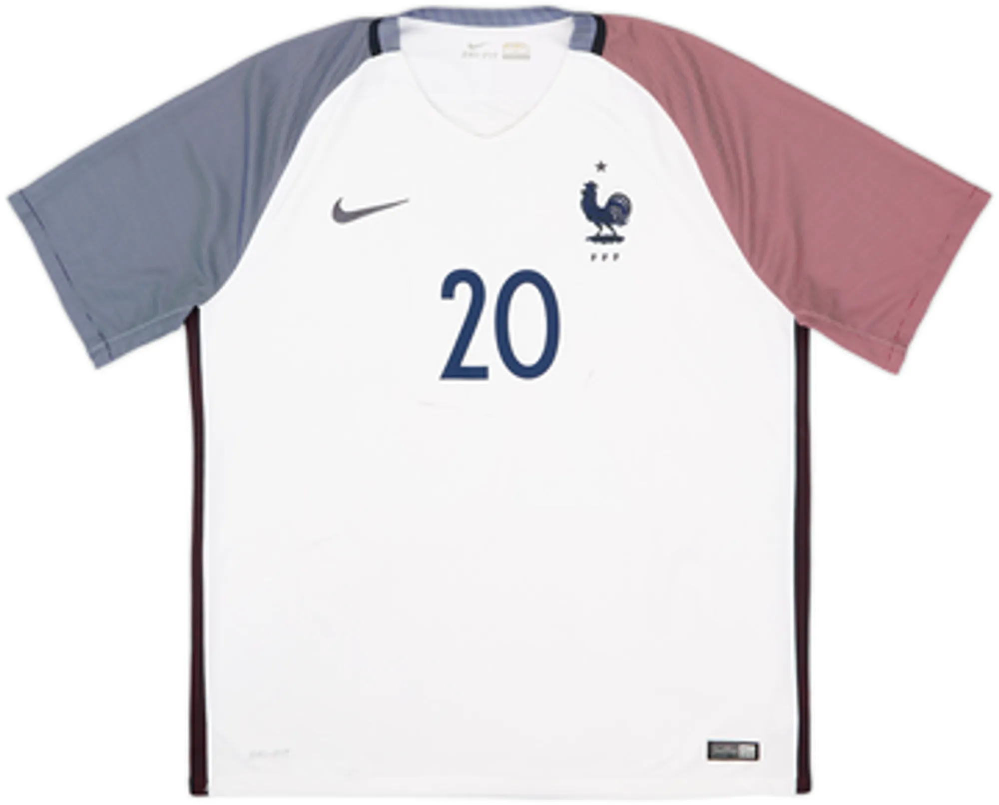 2016-17 France Away Shirt Mbappe #20EM