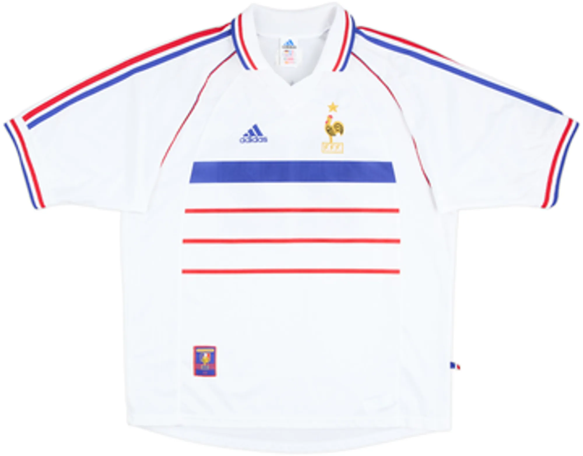 1998 France Away Shirt Aqualux #22 - 8/10 - (XL)