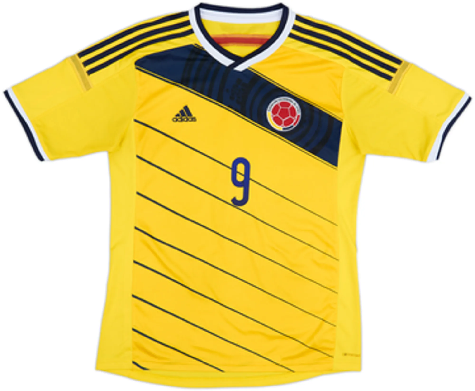 2014-15 Colombia Home Shirt Falcao #9 - 7/10 - (L)