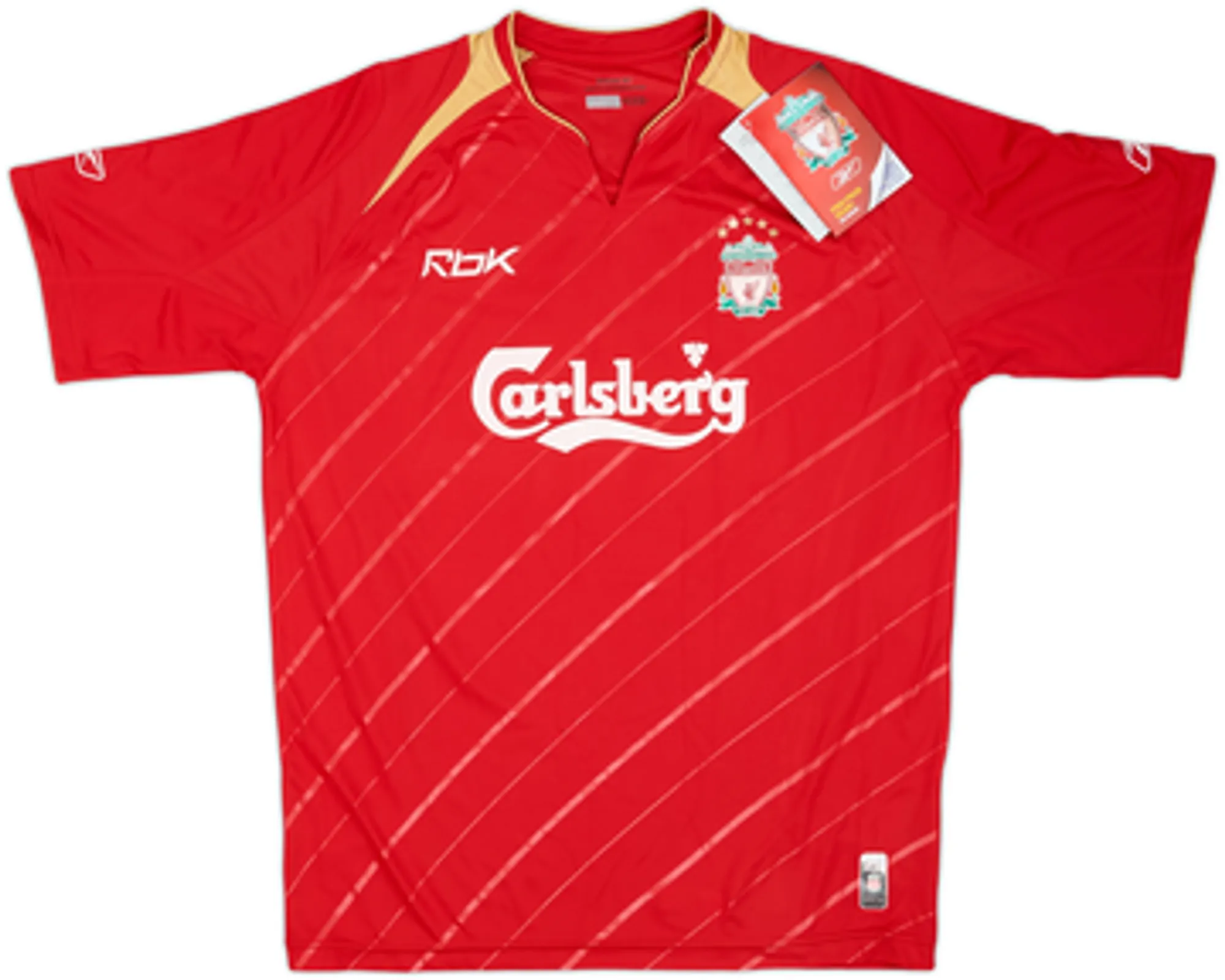 2005-06 Liverpool CL Home Shirt Gerrard #8 (M)