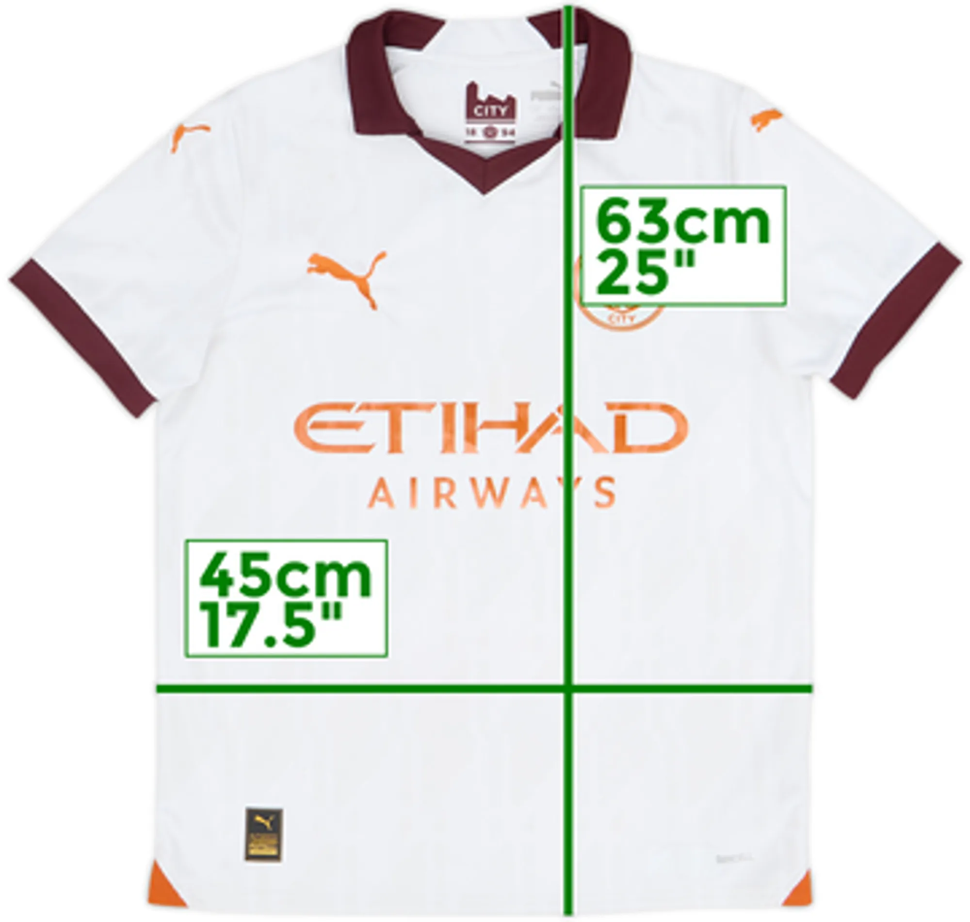 2023-24 Manchester City Away Shirt - 8/10 - (L.Boys)