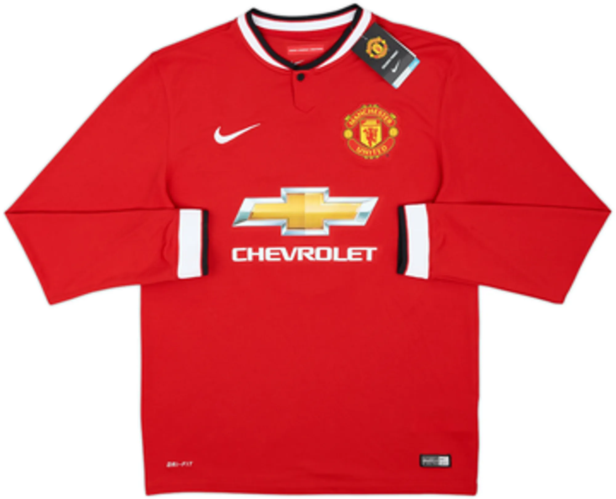 2014-15 Manchester United Home L/S Shirt Falcao #9 (M)