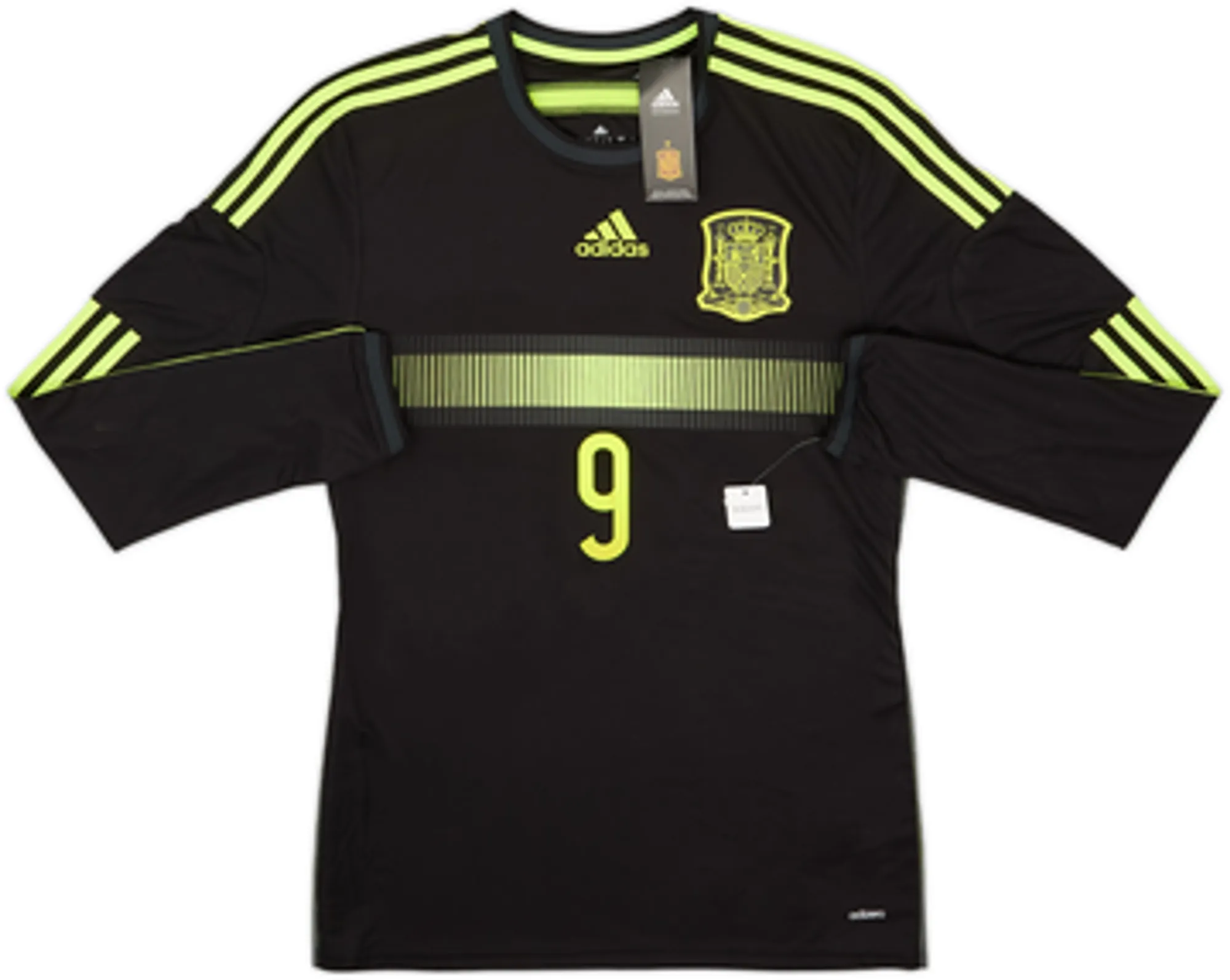 2013-15 Spain Player Issue Away L/S Shirt Torres #9 (M)